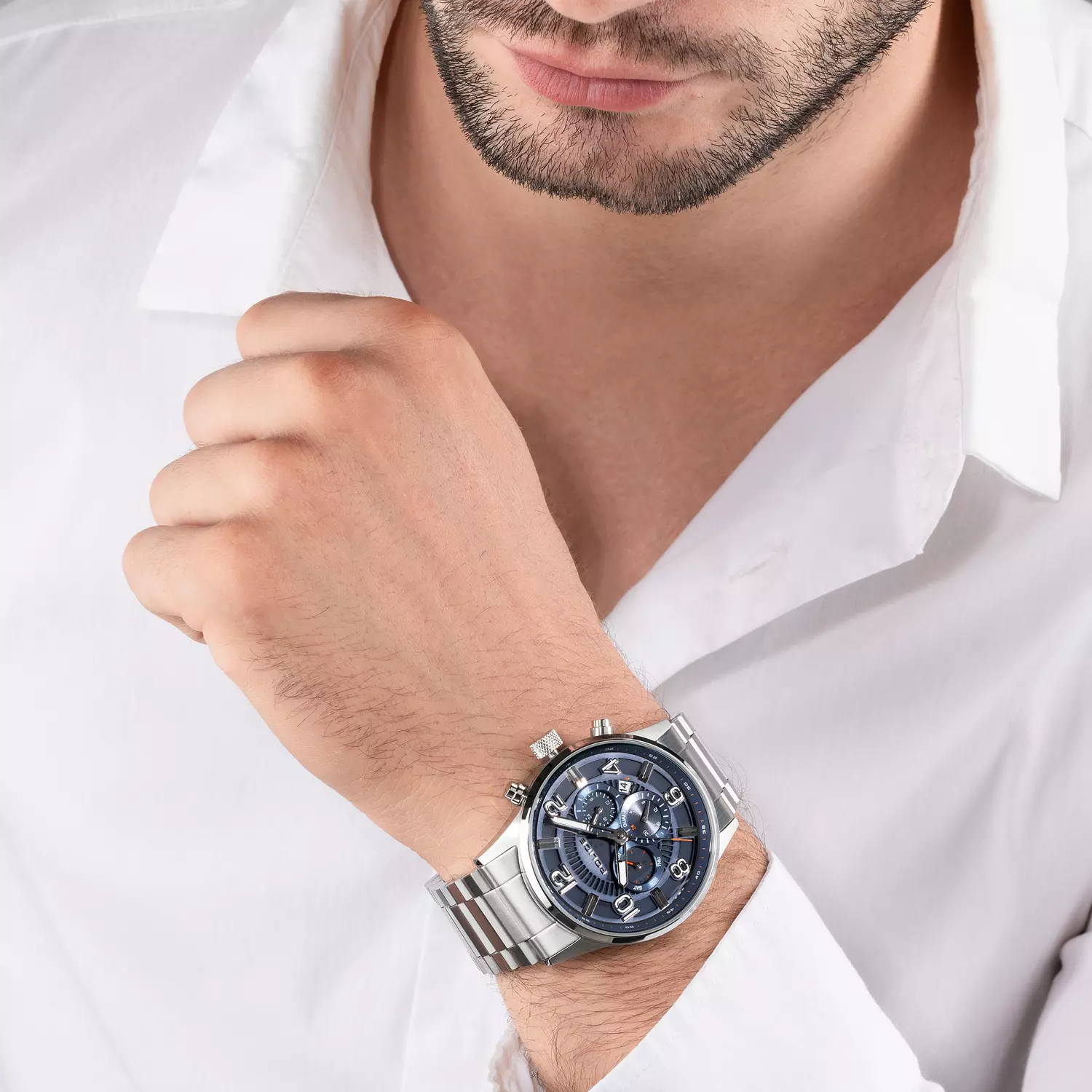 Police Addis Men's Silver Stainless Steel Band Watch PEWJK2203101 3