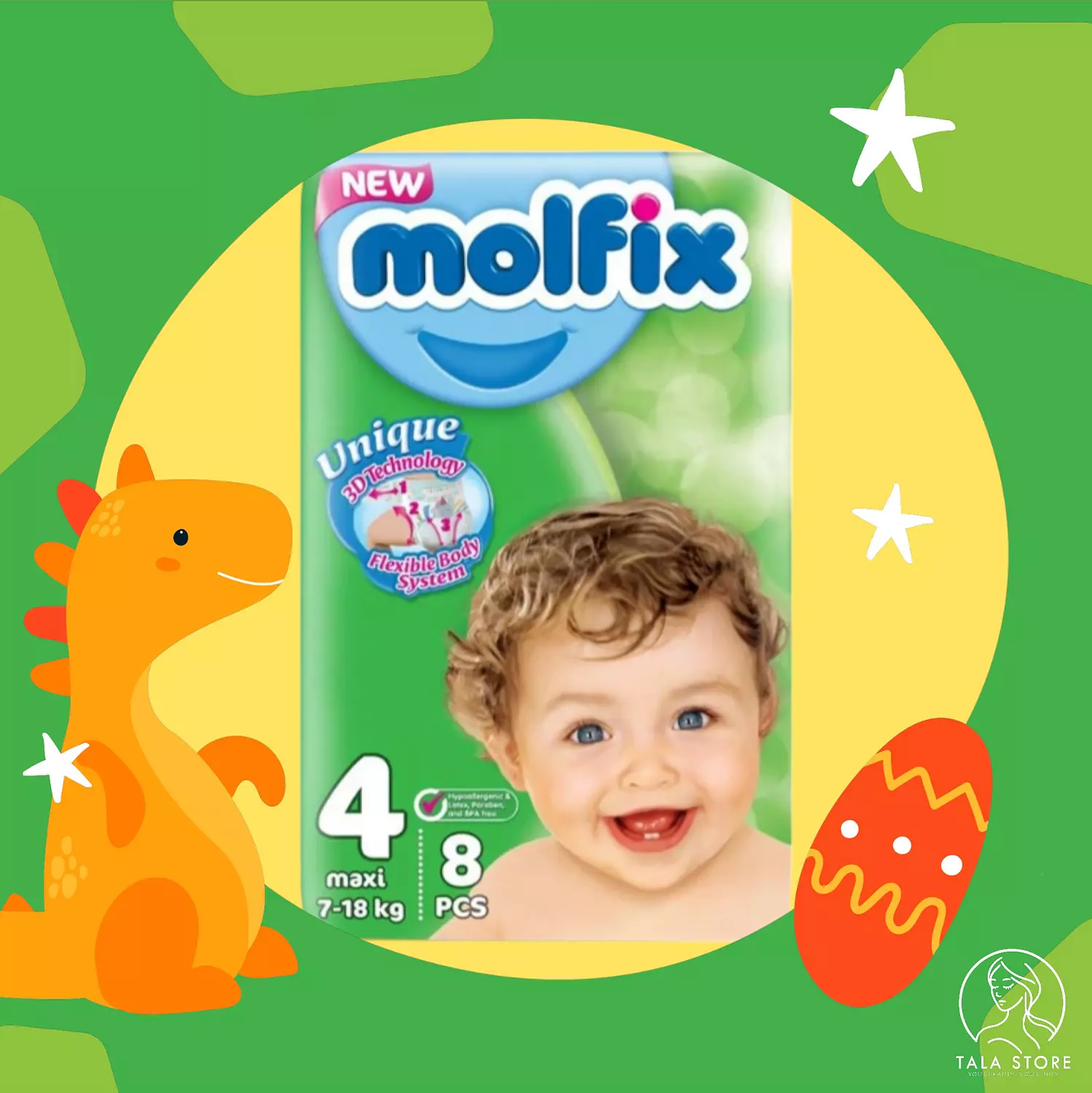 Molfix - Maxi Size 4 - 8 pcs  image