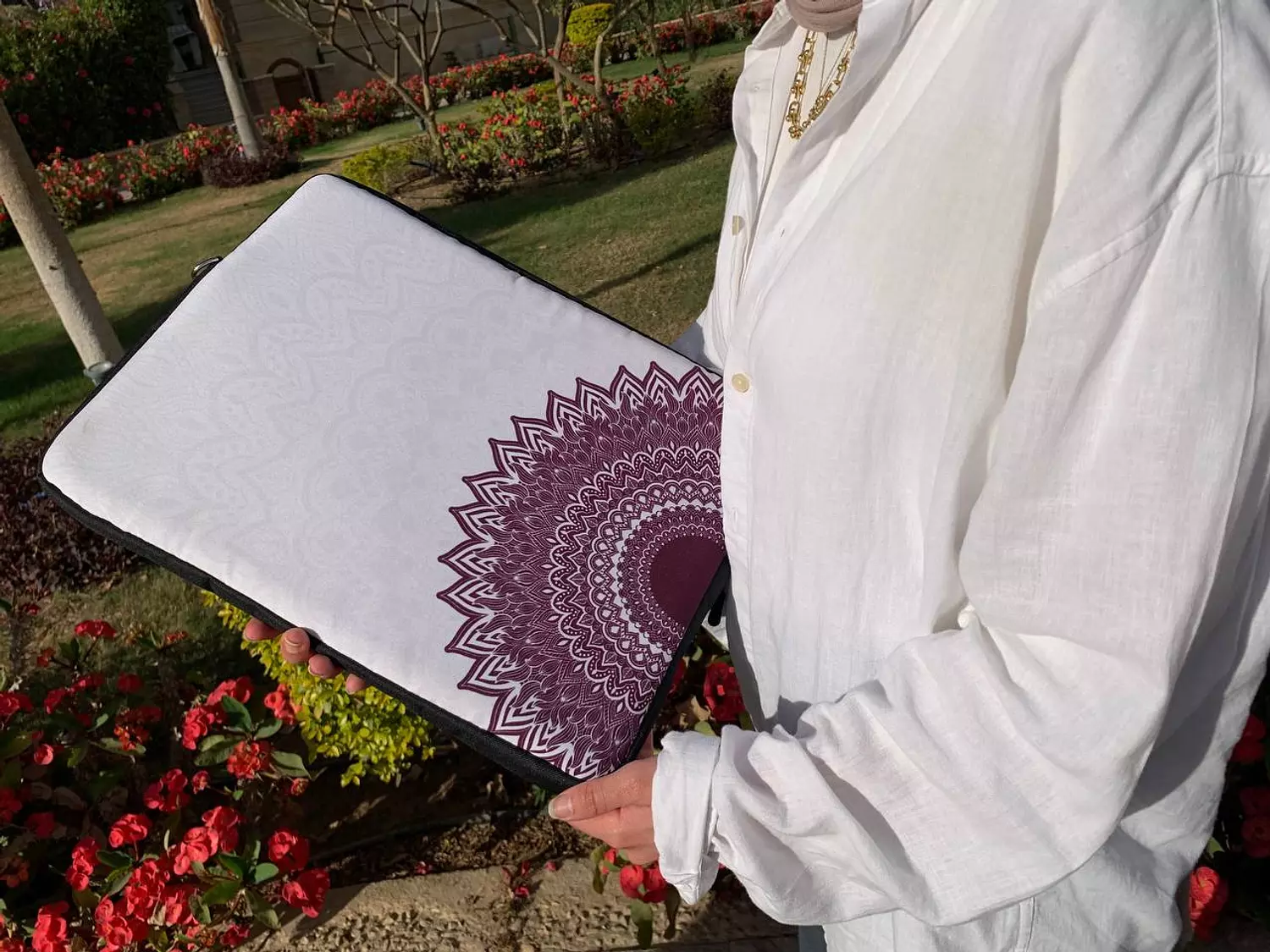 Boho Bloom Laptop Sleeve  3