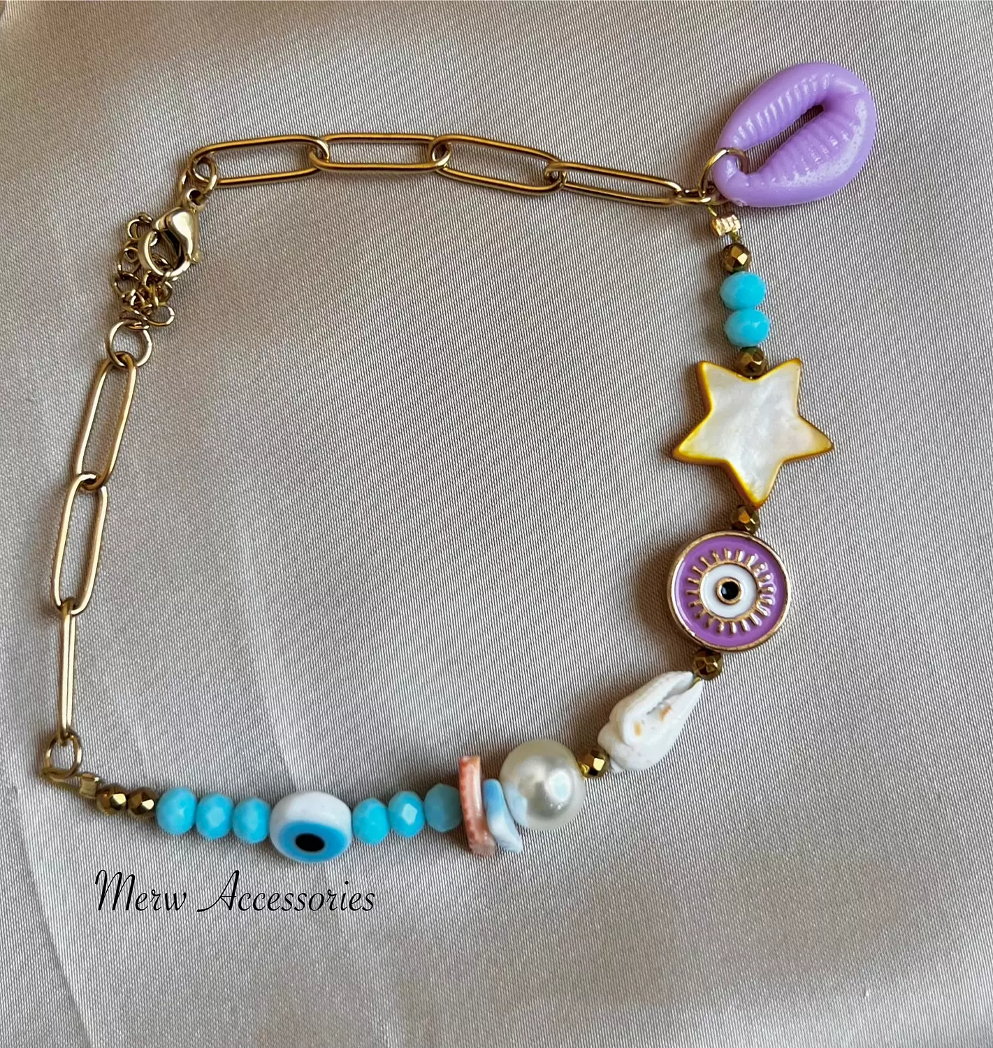 Purple eye anklet image