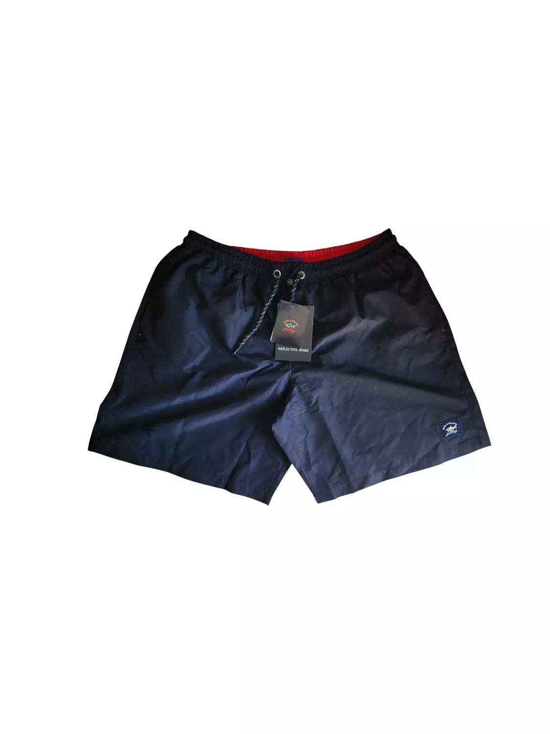 Pauld and shark Swim Shorts with Reflective Logo Print  black 2