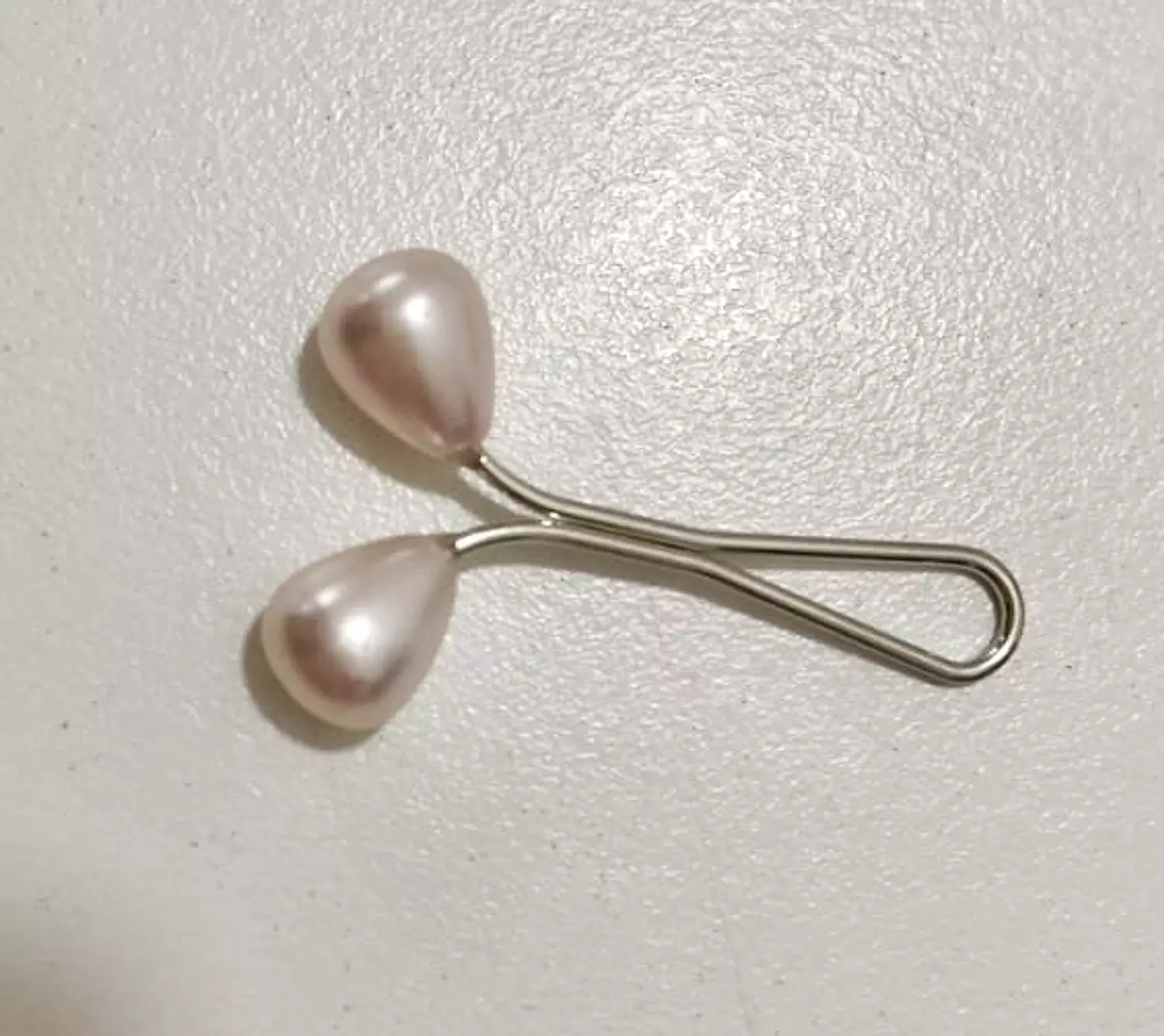 Pear-Shaped Pin - Beige image