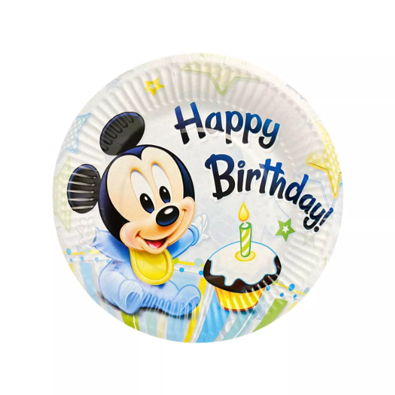 Mickey Happy Birthday Paper Plates image