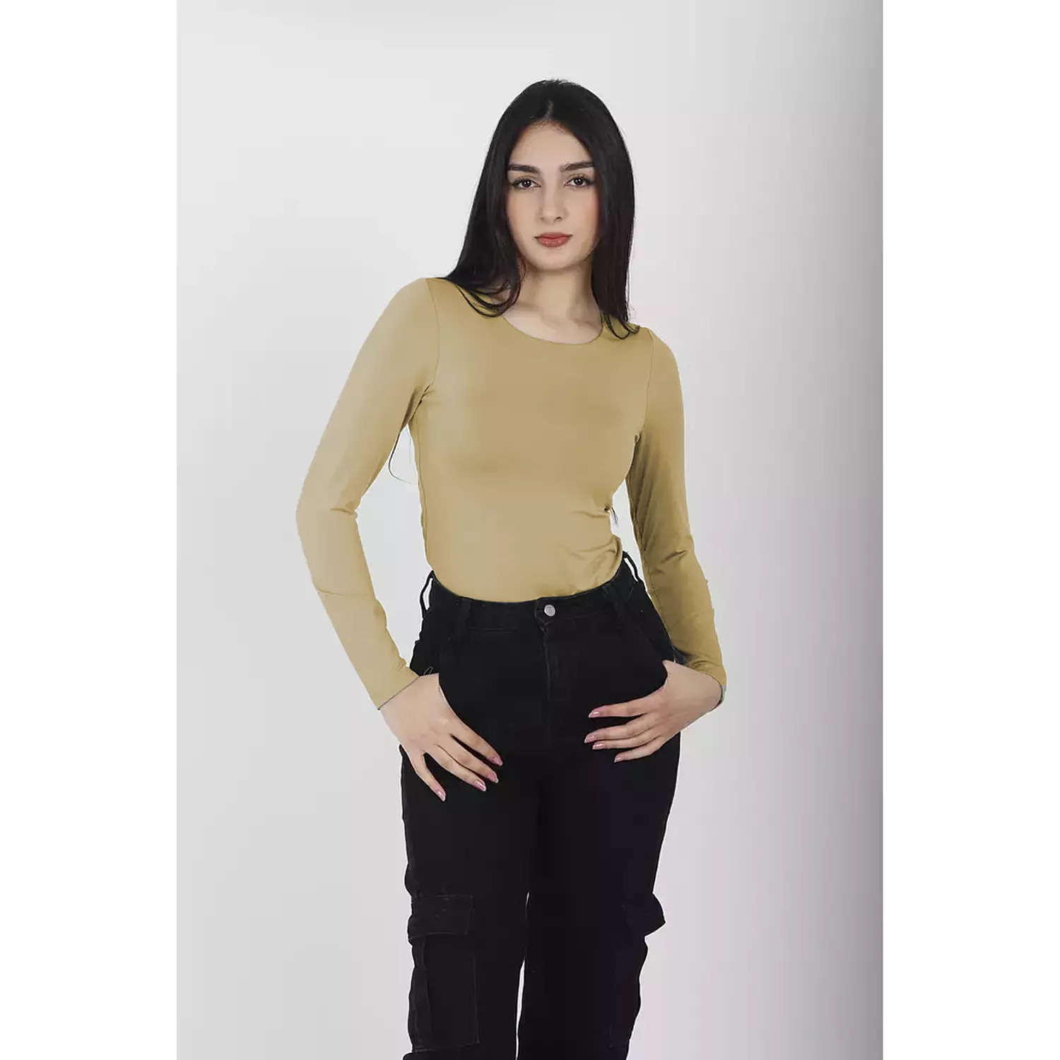 NEW-long sleeve top double layered (70% cotton+30% polyester) 16