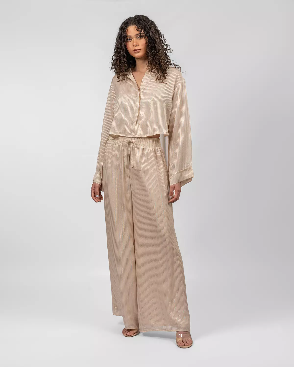 Beige Relaxed-Fit Set hover image