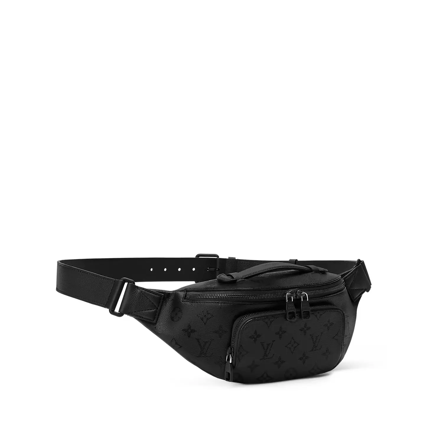 Louis Vuitton Rush Bumbag in Black Monogram Shadow leather hover image