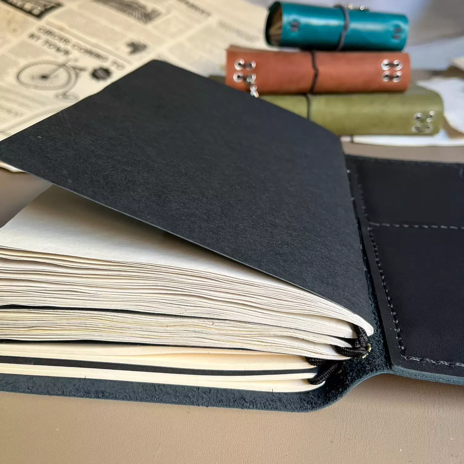 Trifold A5  with 3 pockets 6