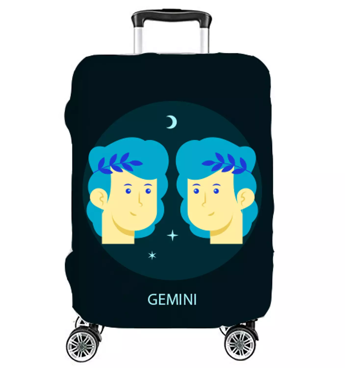 Suitcase Lycra Cover -  Gemini - Horoscope image