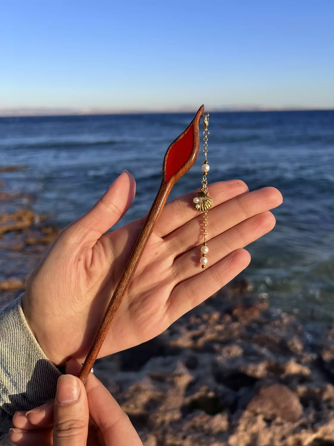 Emerald Hair Stick image