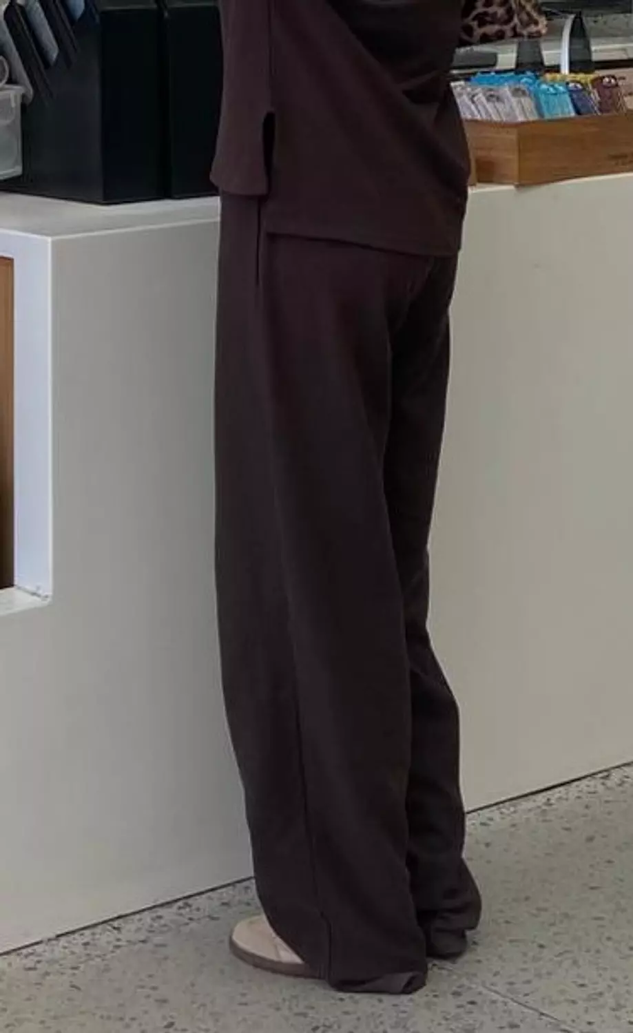 Ribbed Wide-Leg Pants hover image