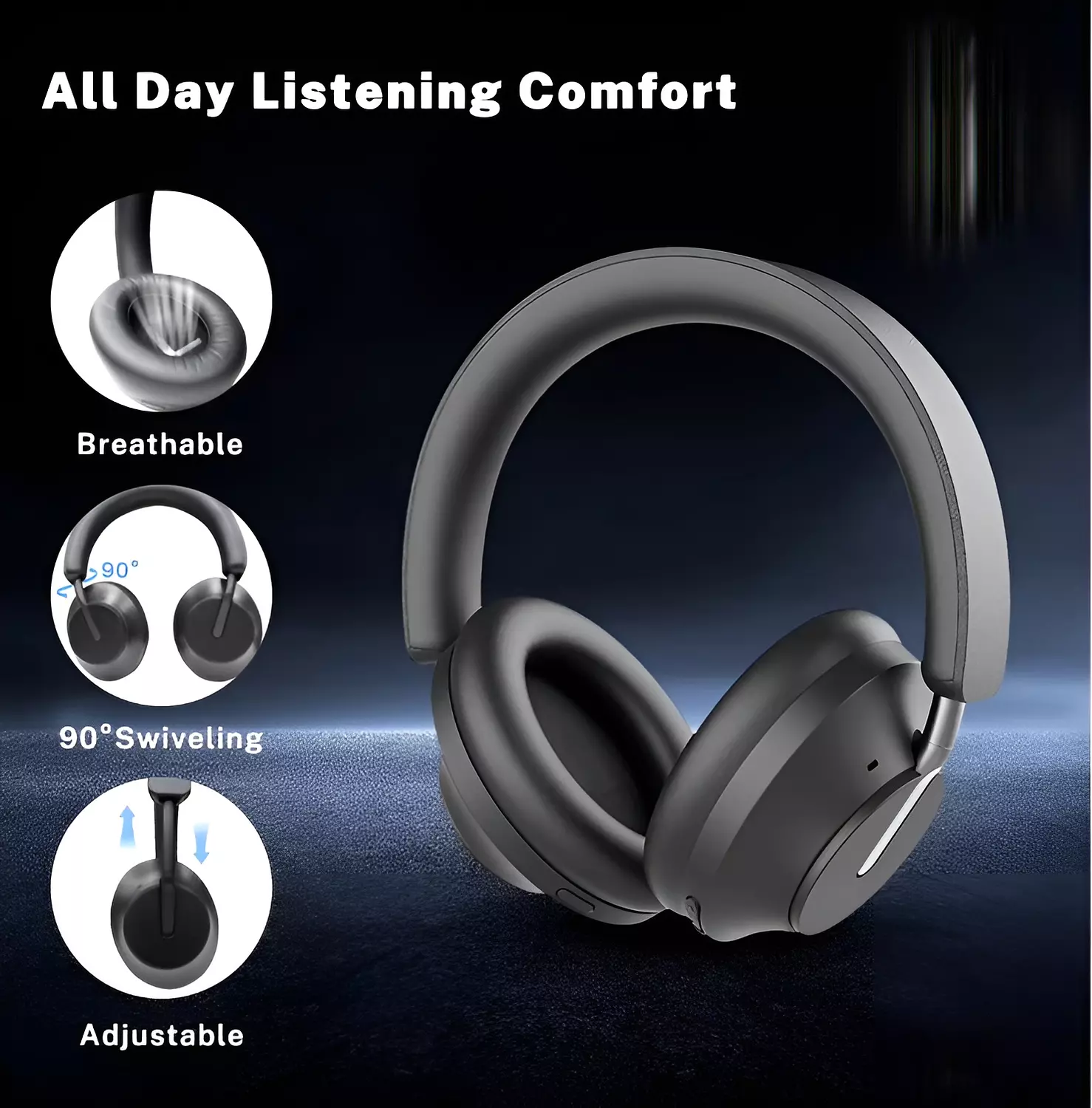 Oramio OR-29 Bluetooth Headphone with Pure Bass, High-Definition Microphone, and Voice Control 3