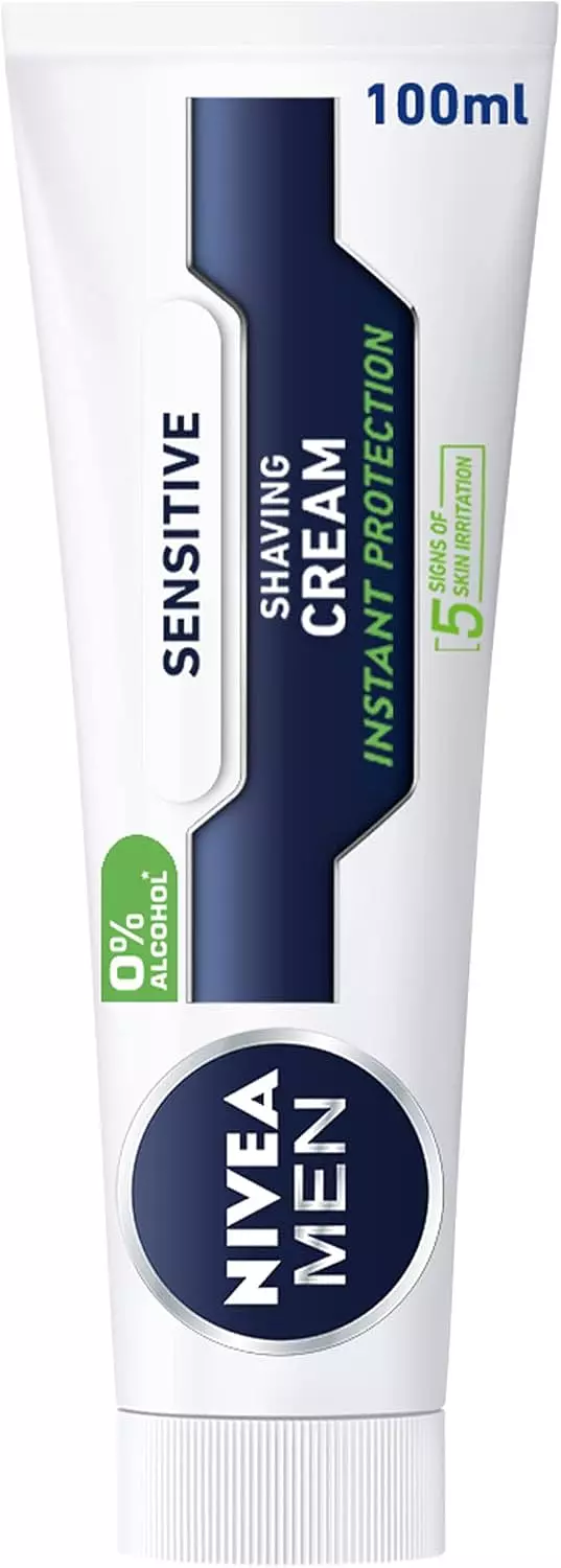 NIVEA MEN SENSITIVE SHAVING CREAM 100 ML image