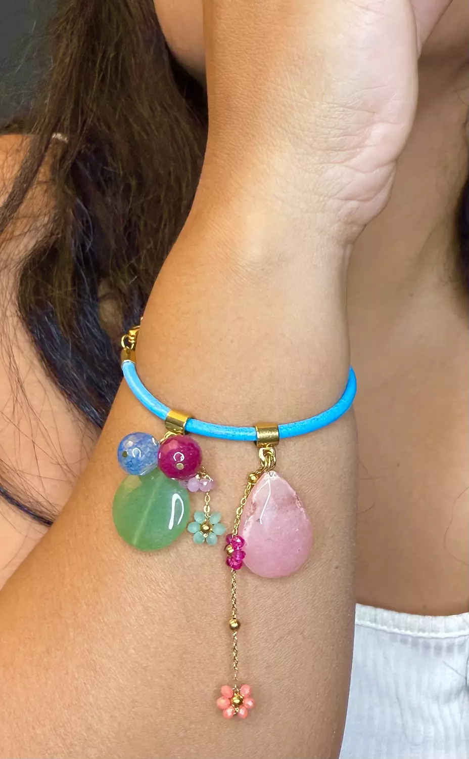 Colored Gemstones Bracelet  image