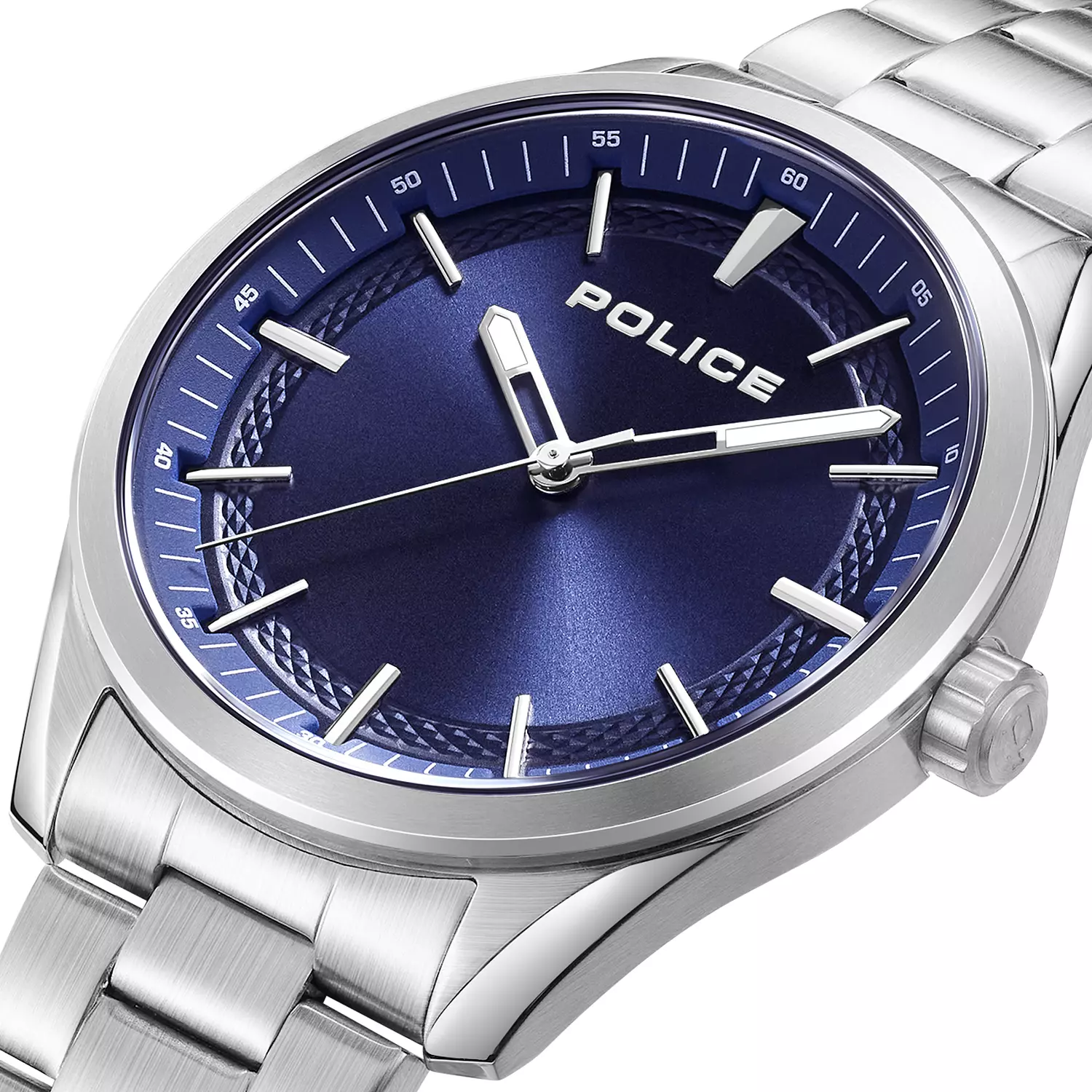 Police Grille Silver Stainless Steel Watch For Men 48.5MM - 5 ATM - PEWJG0018203 3