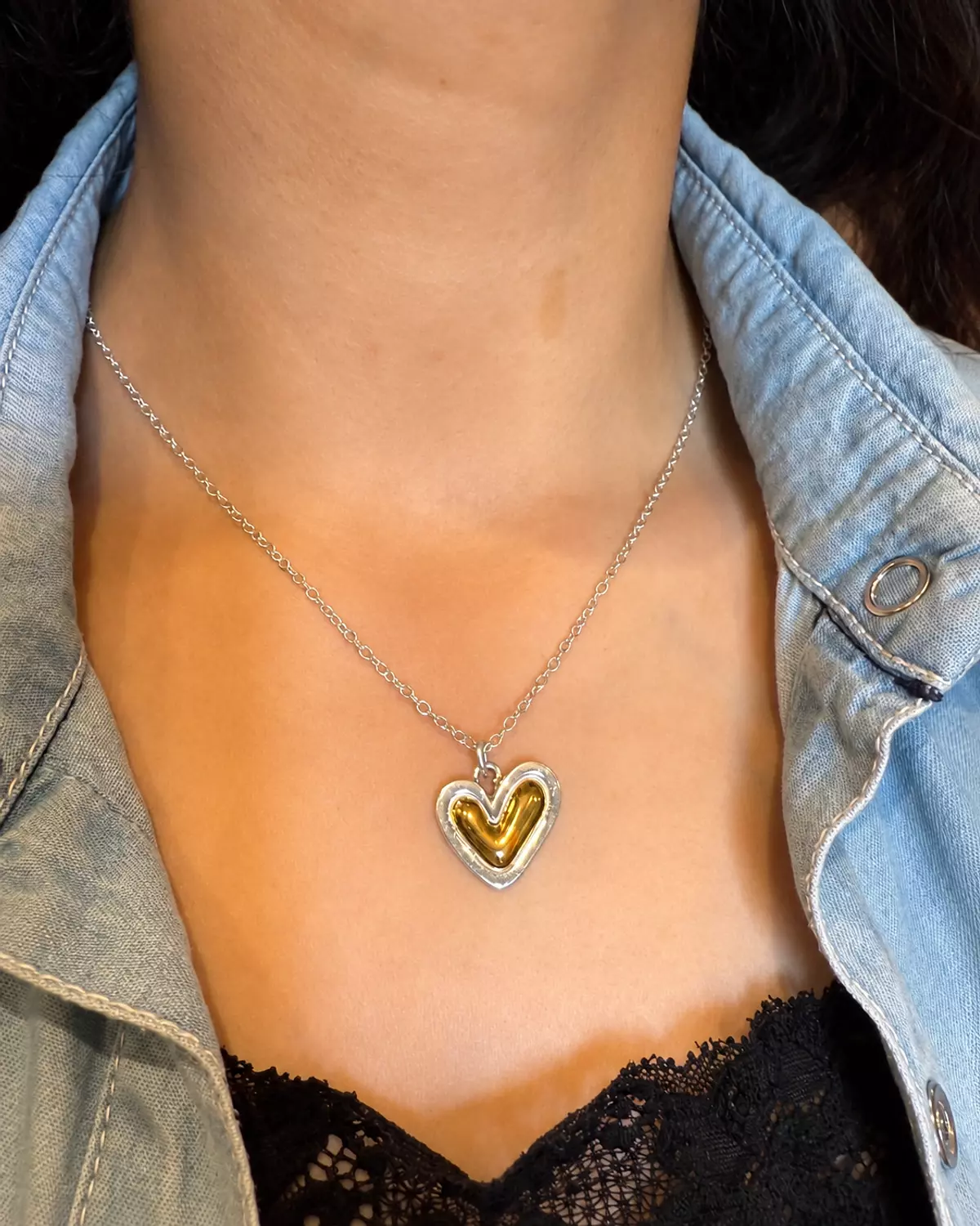 Golden Heart necklace 1