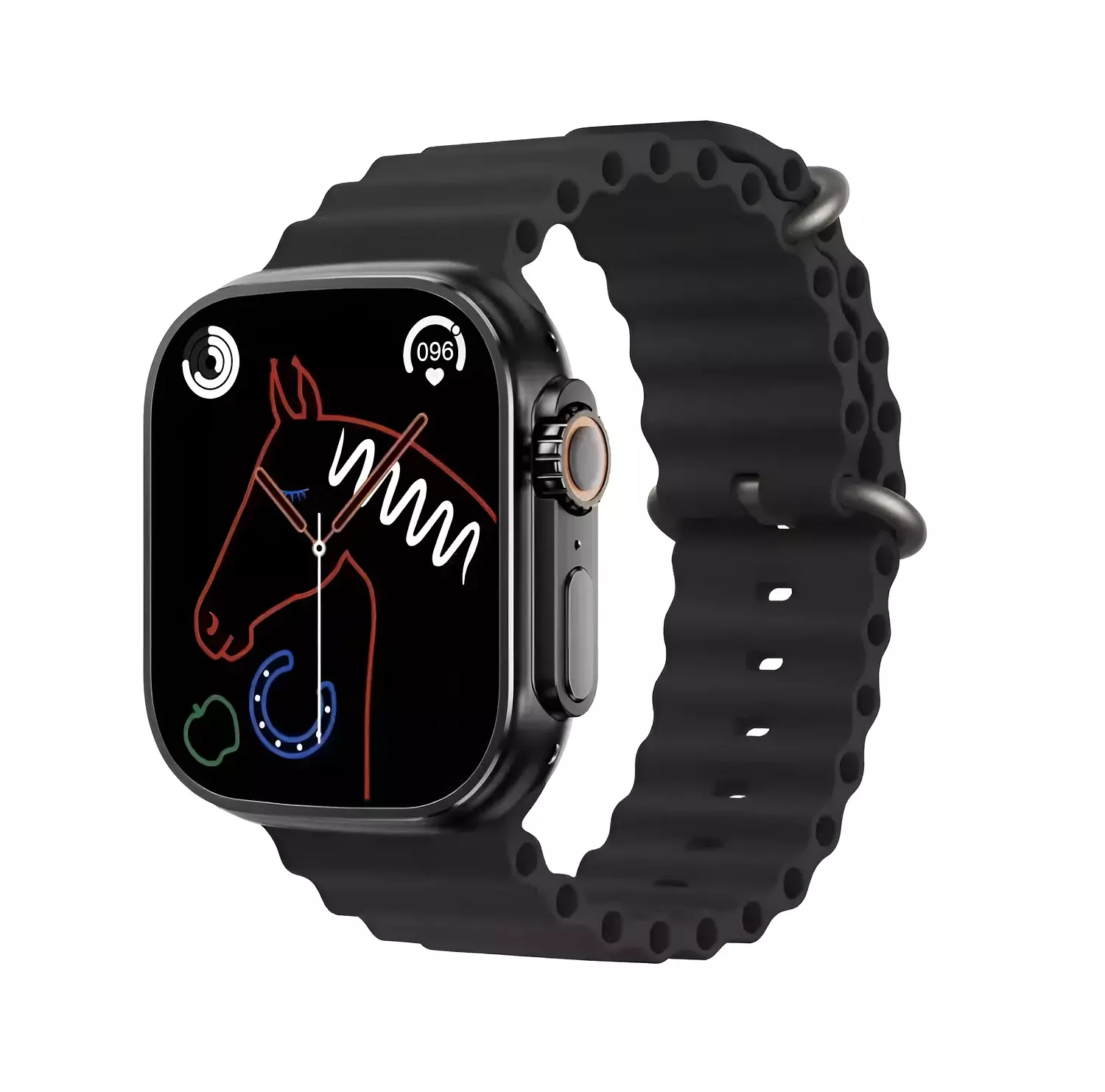 Multifunctional Smart Watch with 2.0-inch Large Screen - Inkax SW-08UZ - Black image