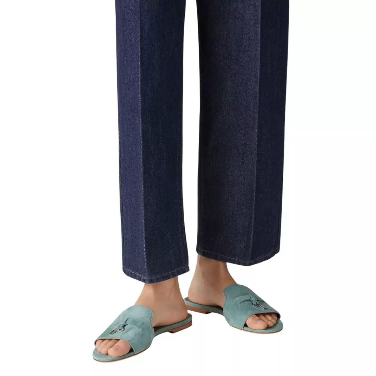 Loro Piana Summer Charms Sandal Green Sap 2