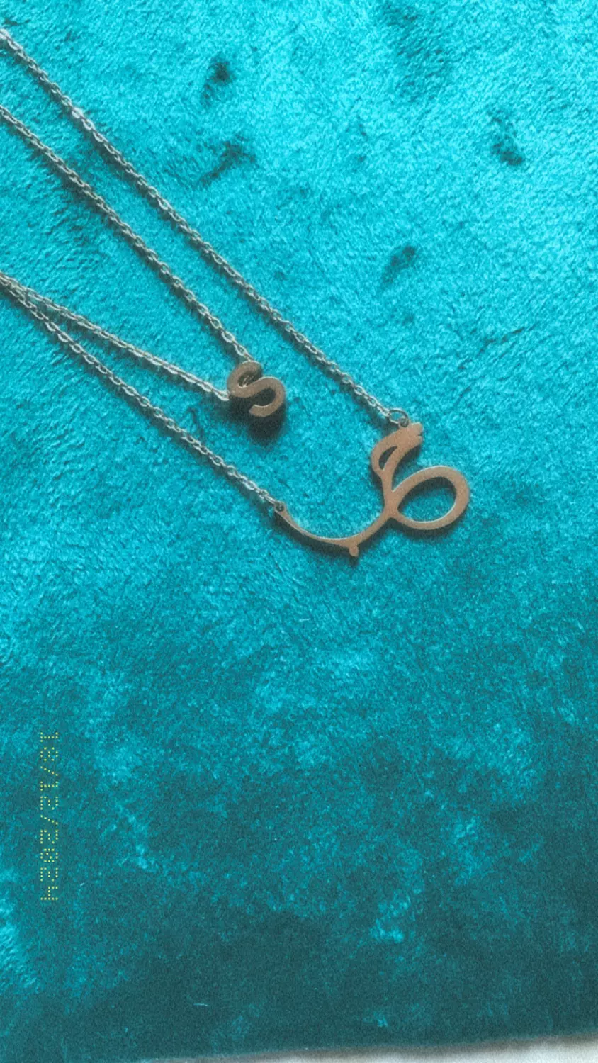 7ob letter necklace  2