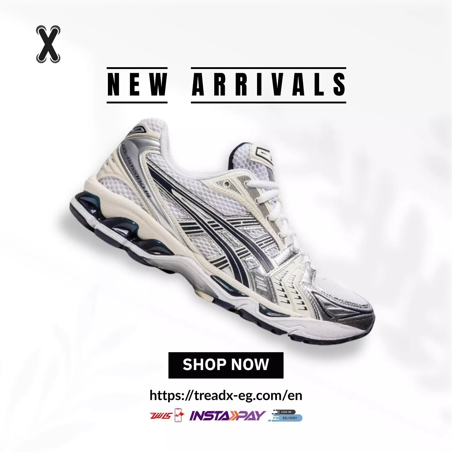 Asics Gel Kayano 14 White Midnight  image