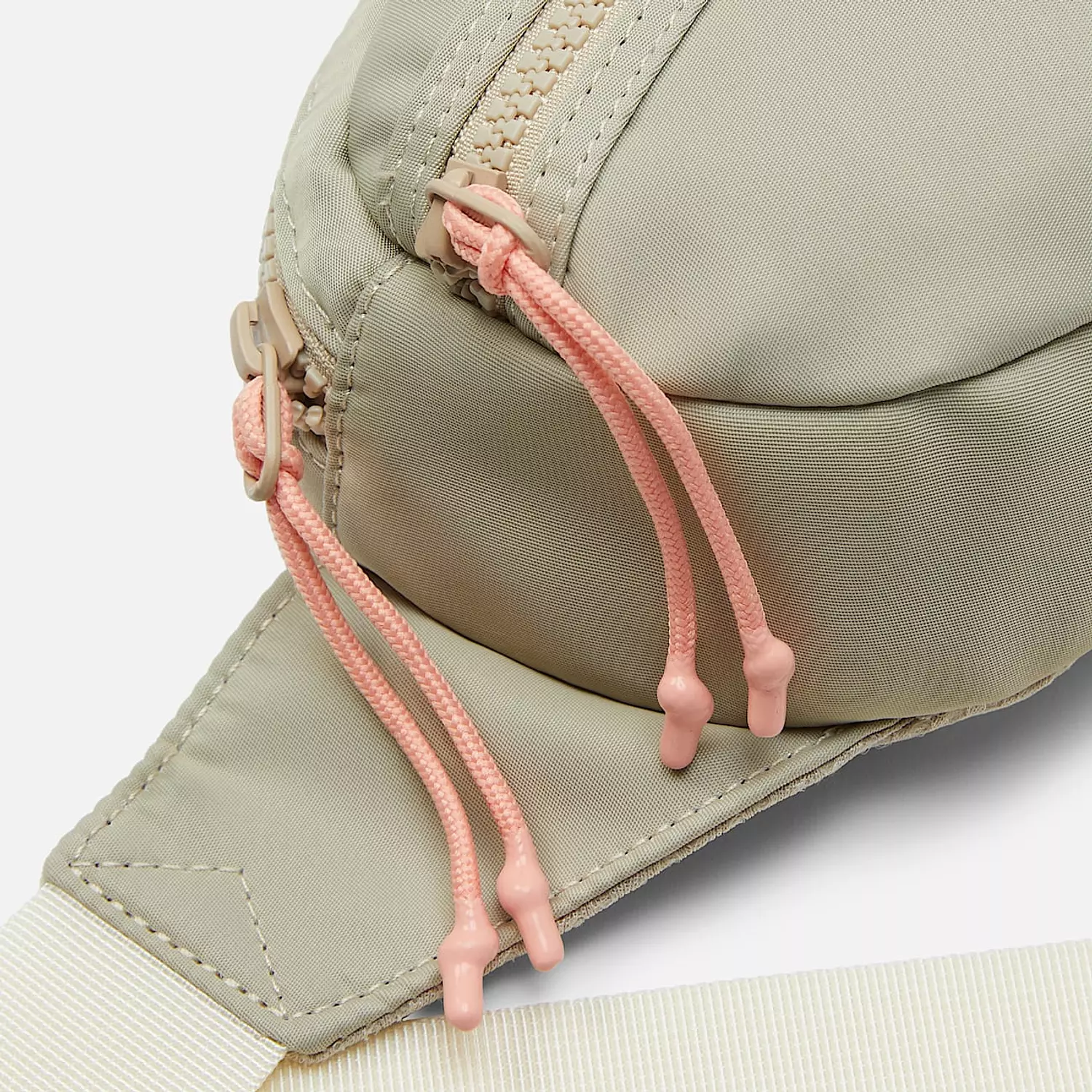 Nylon Sling Bag in Beige 3