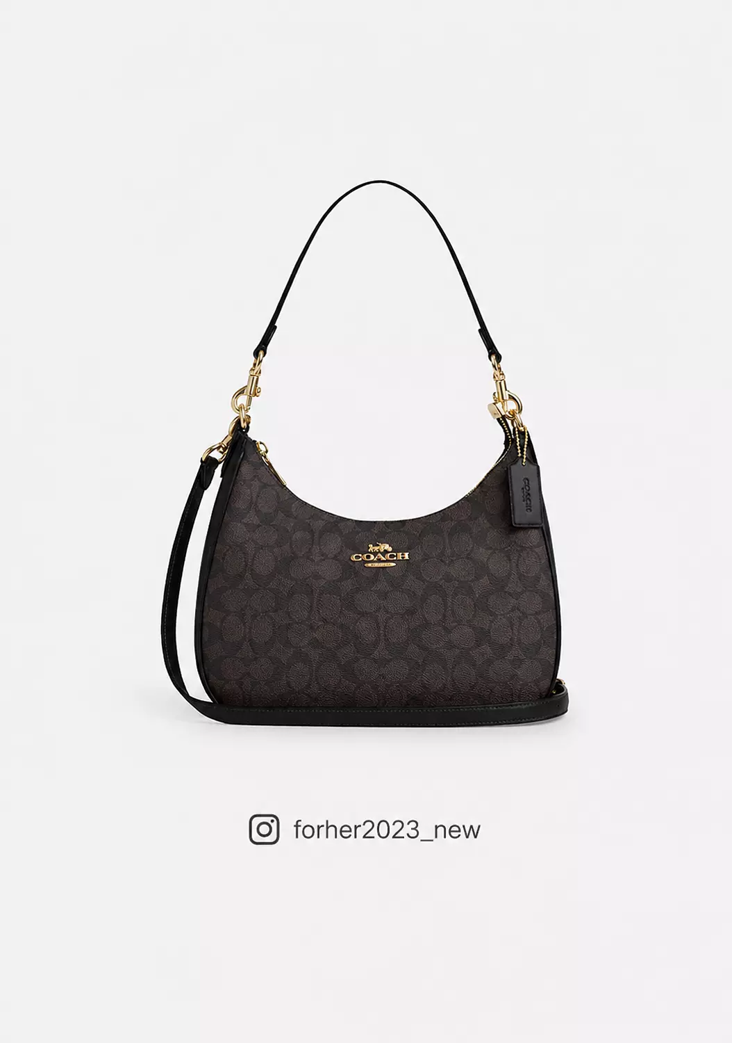 Coach Teri Hobo Bag In Signature Canvas image