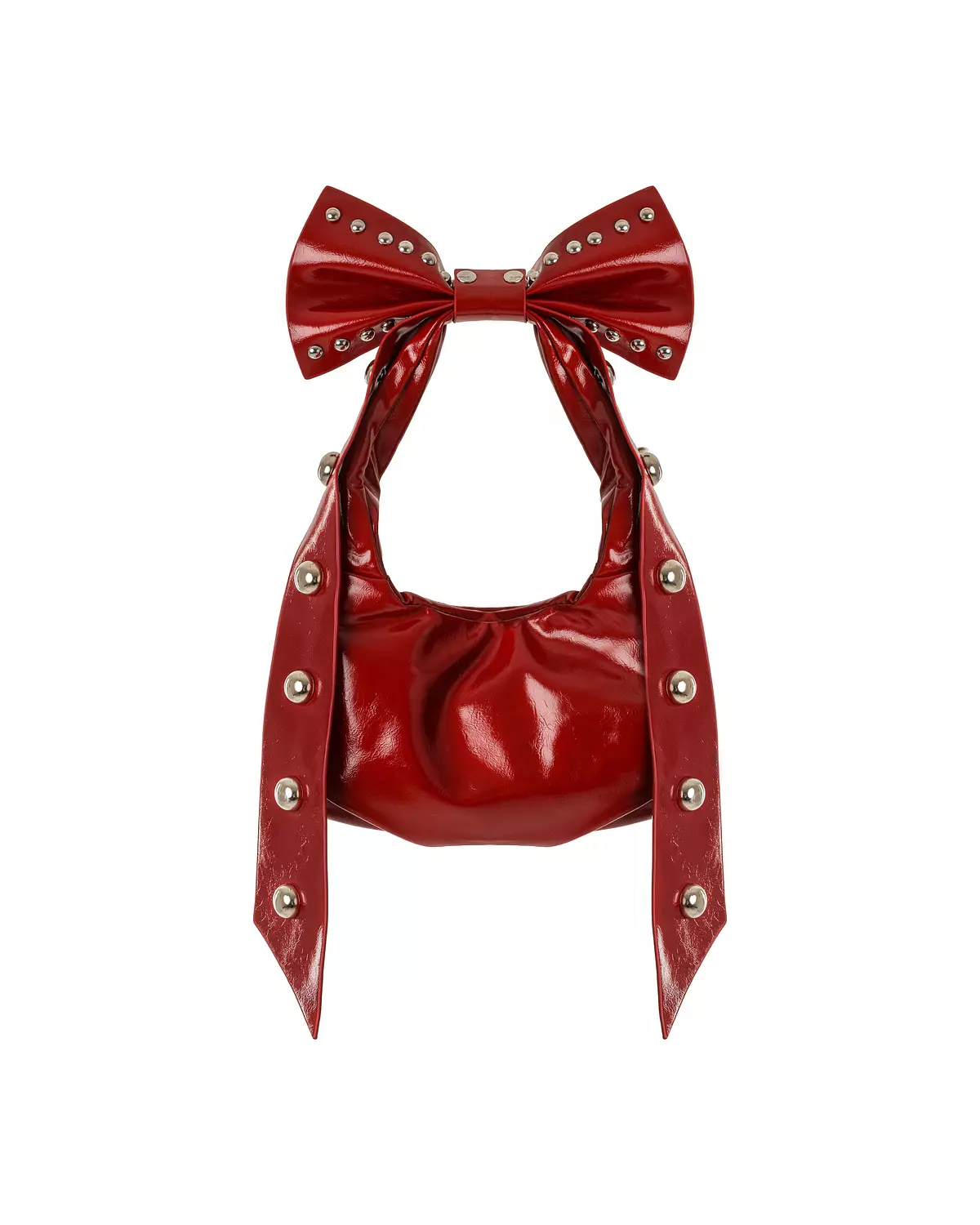 Red Bow and Studded Shoulder Bag  image
