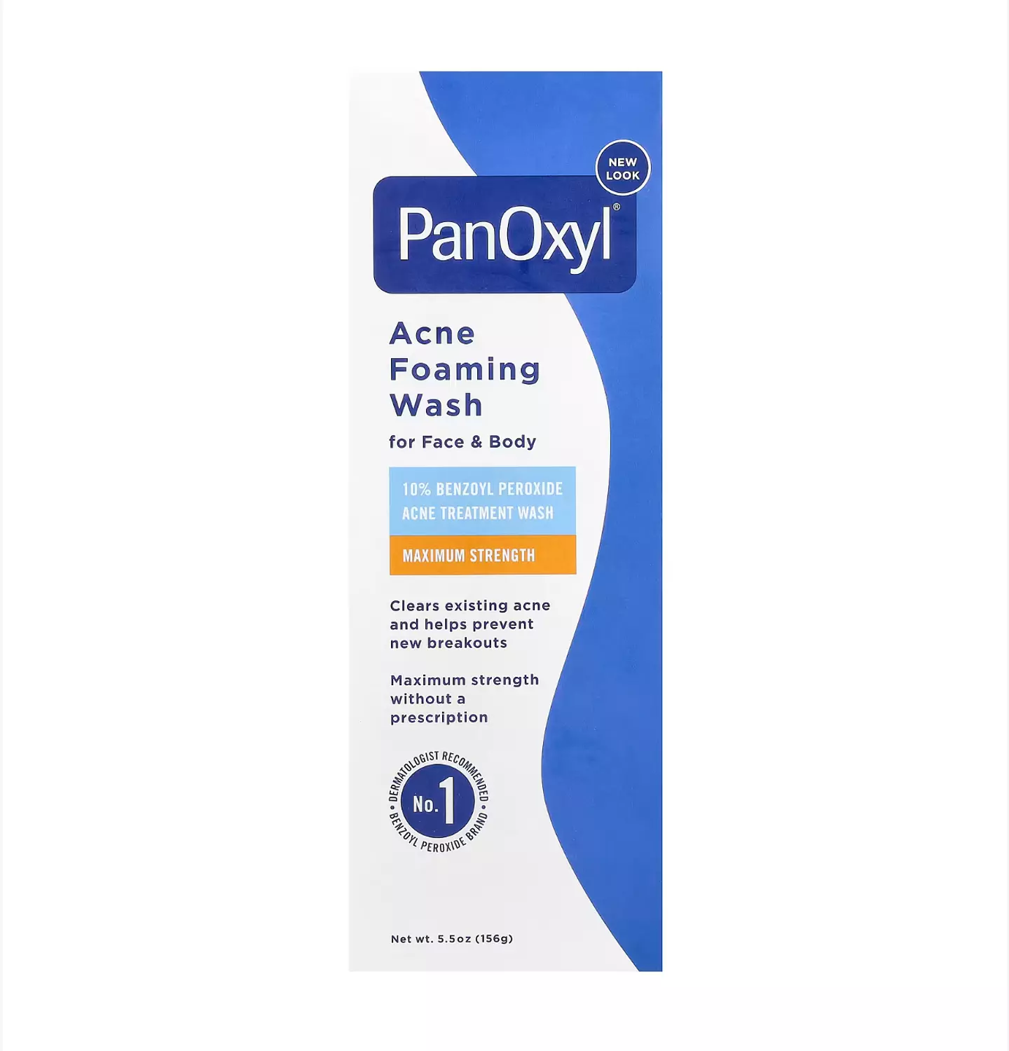 Panoxyl Acne Foaming Wash, For Face & Body, Maximum Strength 1