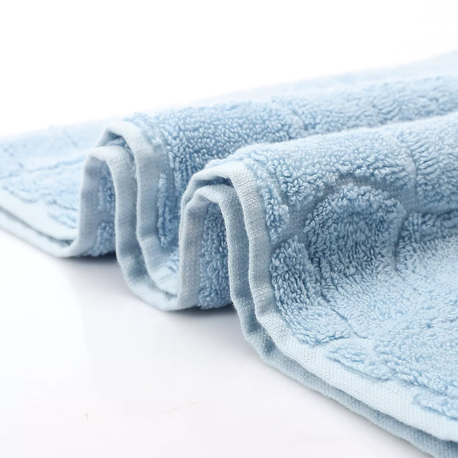 Baby Blue Towel - Basket Design  2