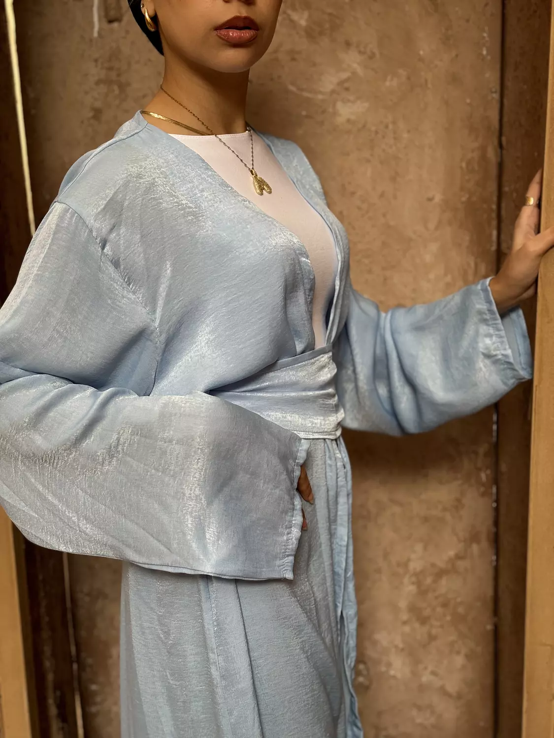 Shimmer Belted Kaftan 7