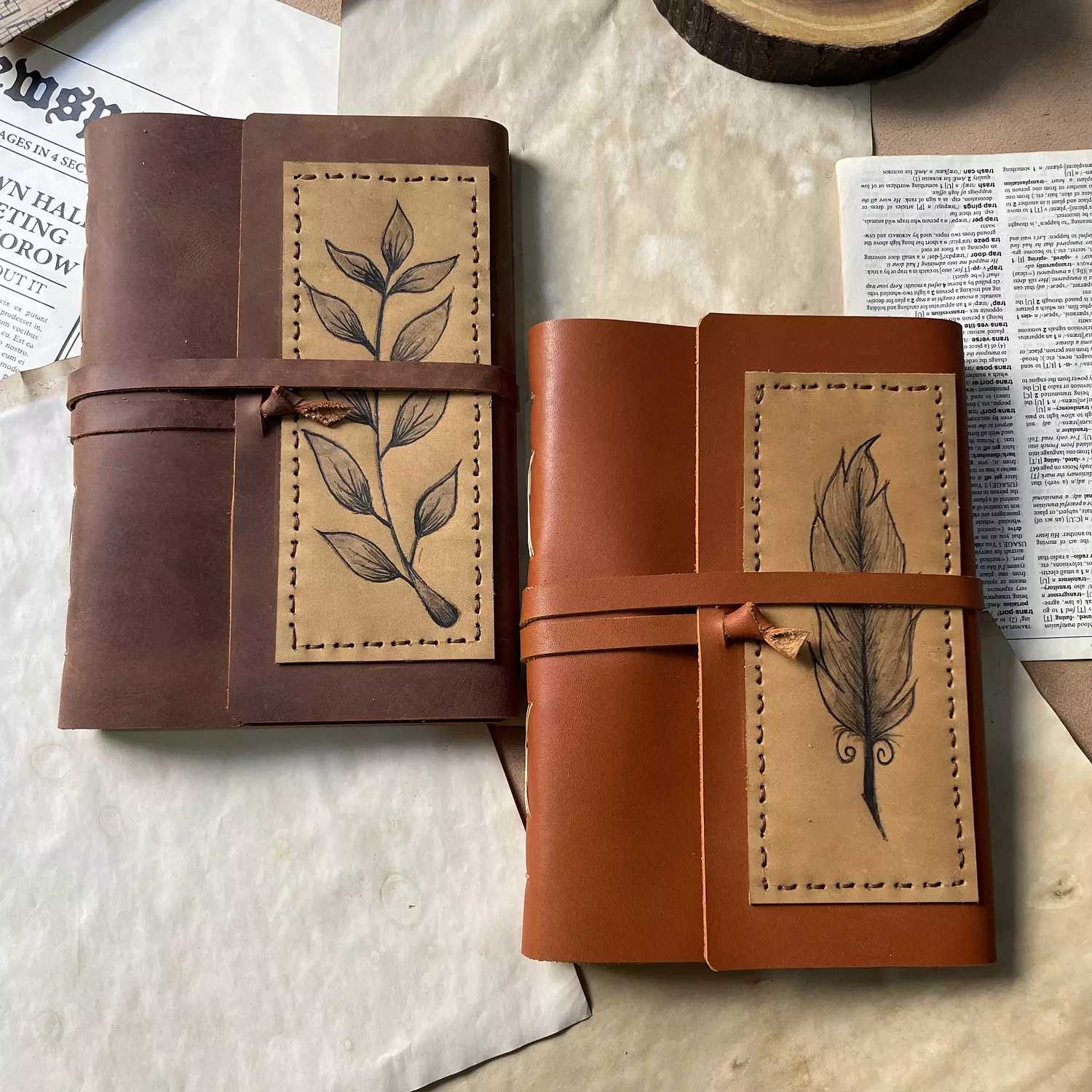 Classic leaf journal A5 hover image