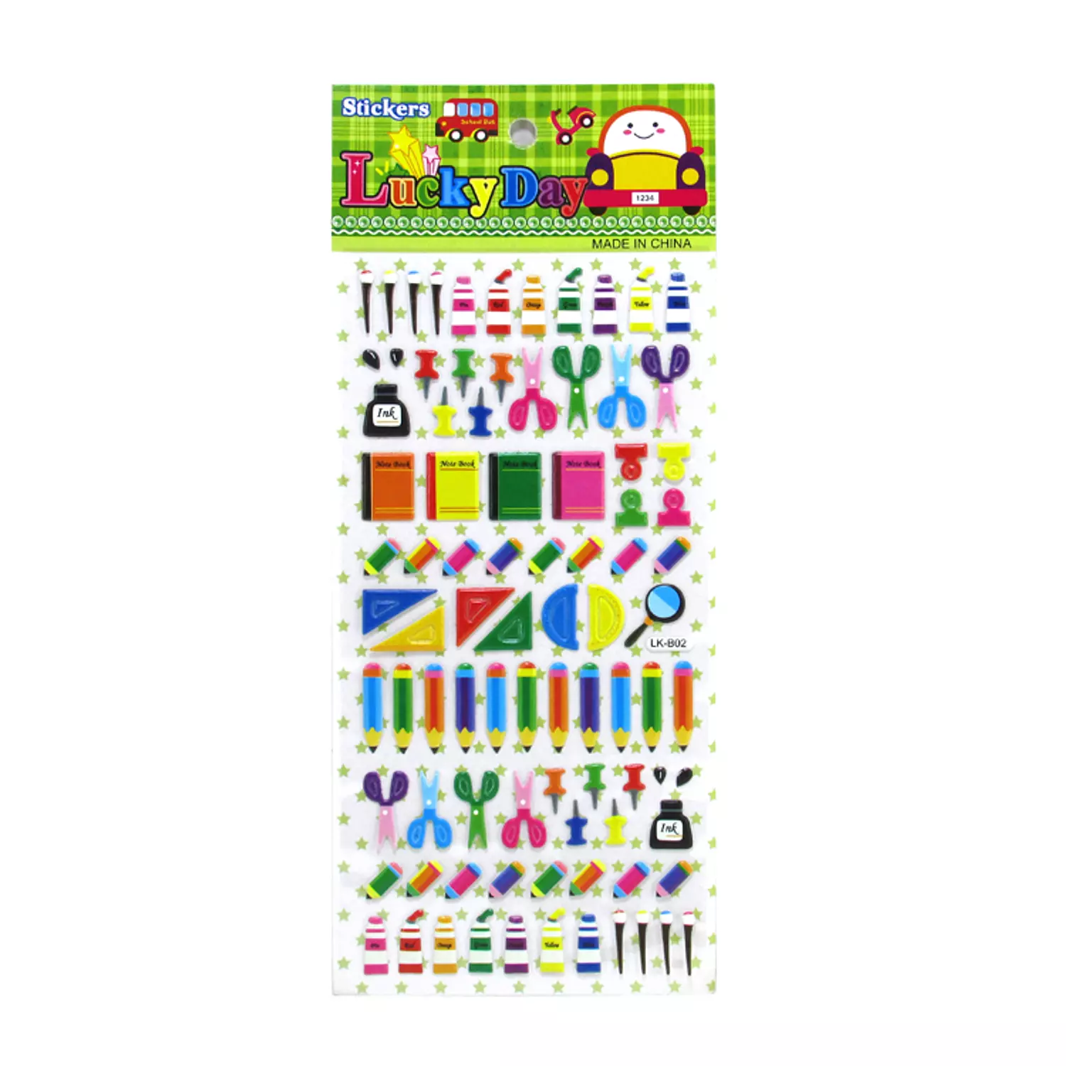 Stickers sheet 19*9.5 cm   1