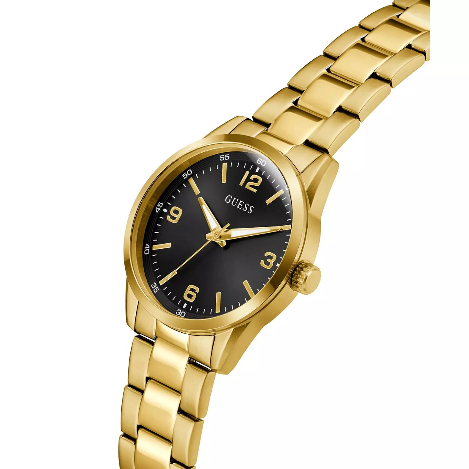 GUESS Mens Gold Tone Analog Watch Gold Tone Stainless Steel Bracelet GW0965G2 4