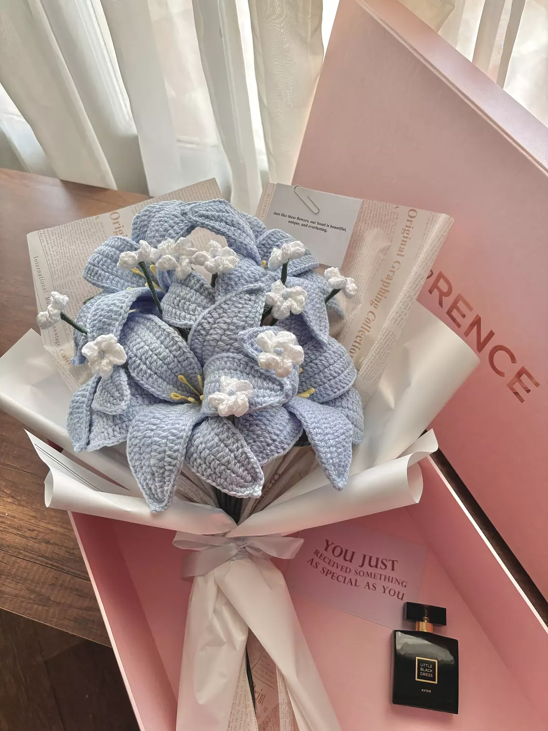 Avon Little Black Dress for Women with Heaven whispers – baby blue Edition | Florence Gift Box  4