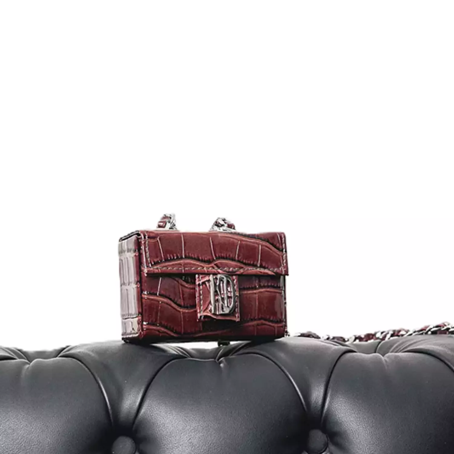 Burgundy Mini Hemi Waist Bag