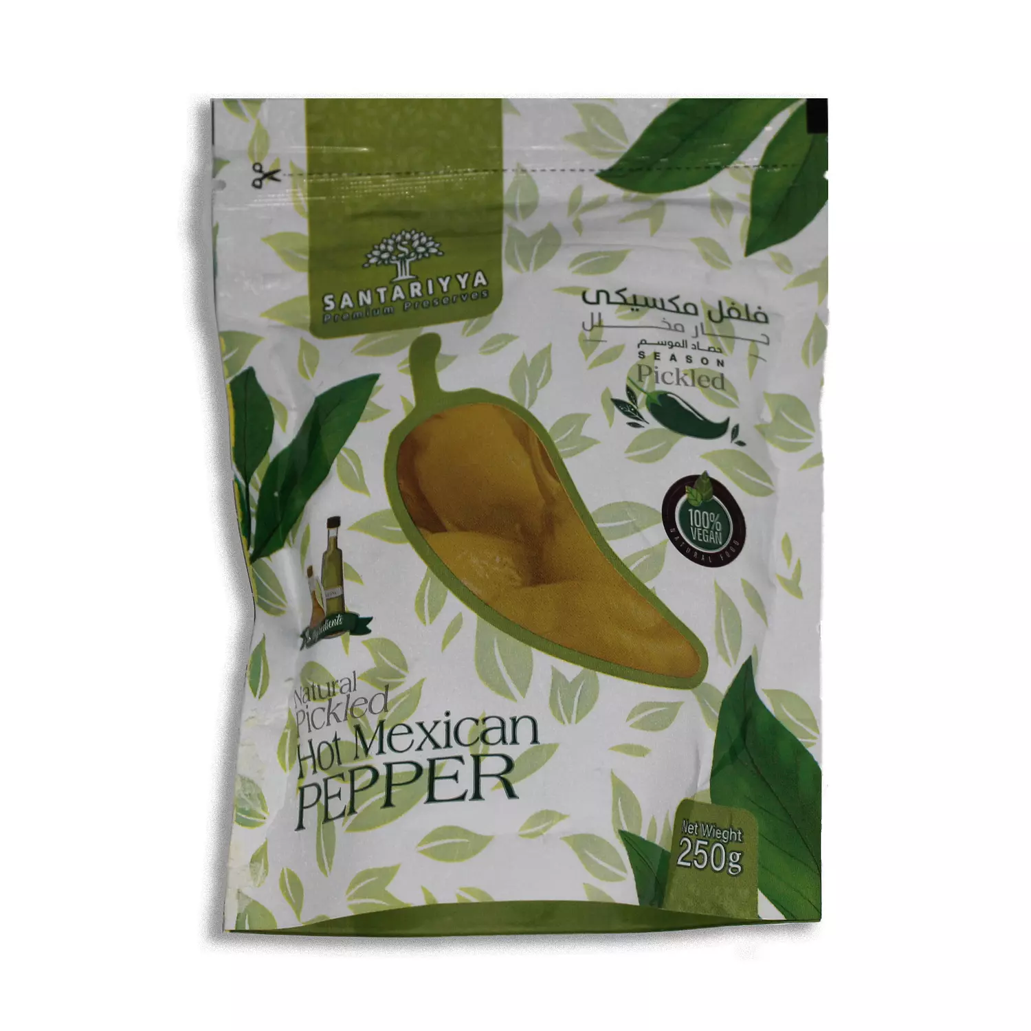 Hot Mexican pickled pepper pouch 250g image