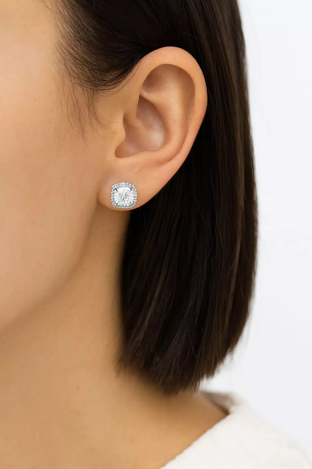 Silver Earrings Daimond 1