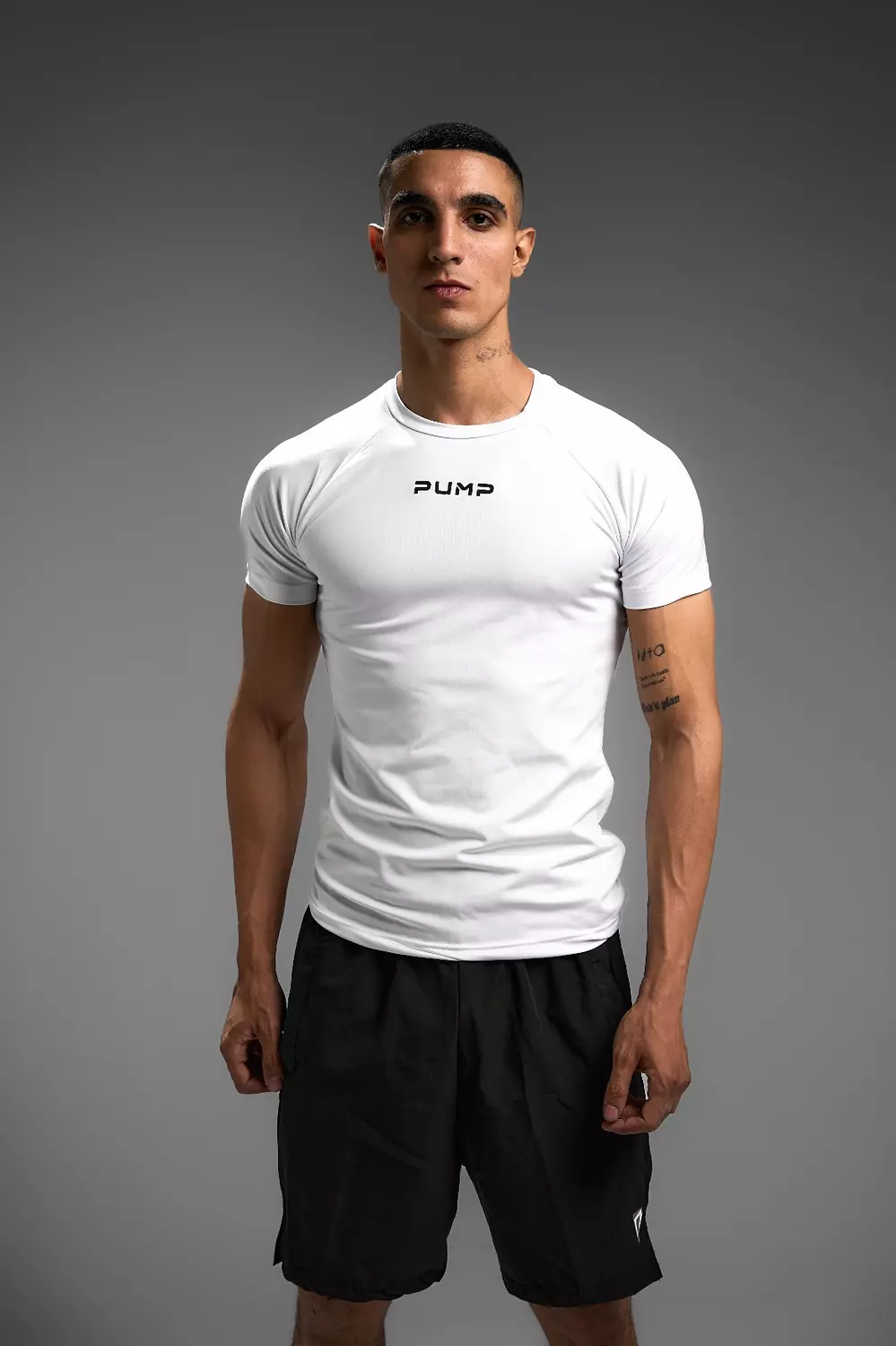 SUPERVILLAIN COMPRESSION TEES-white hover image