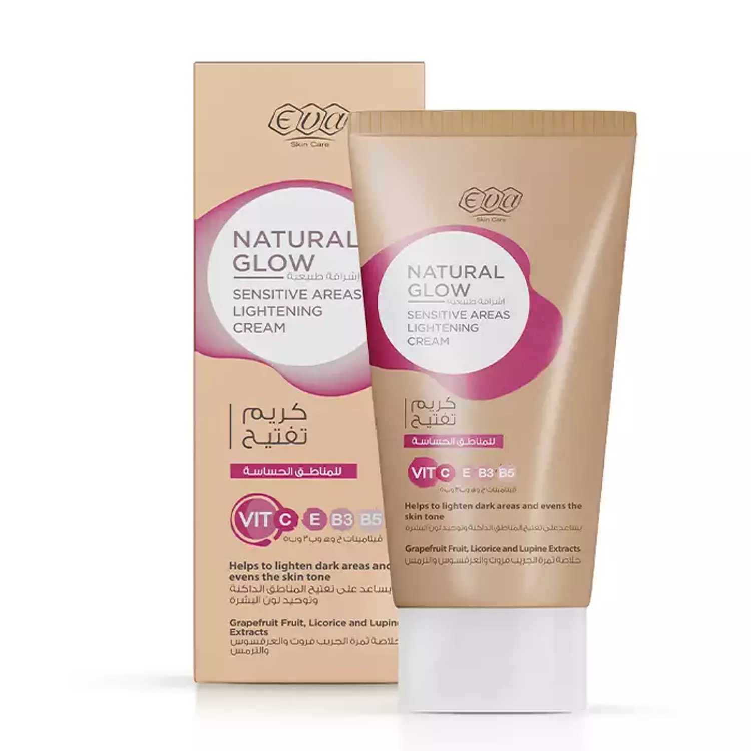 Eva Skin Care Natural Glow Lightening Cream for Sensitive Areas - 50 g image