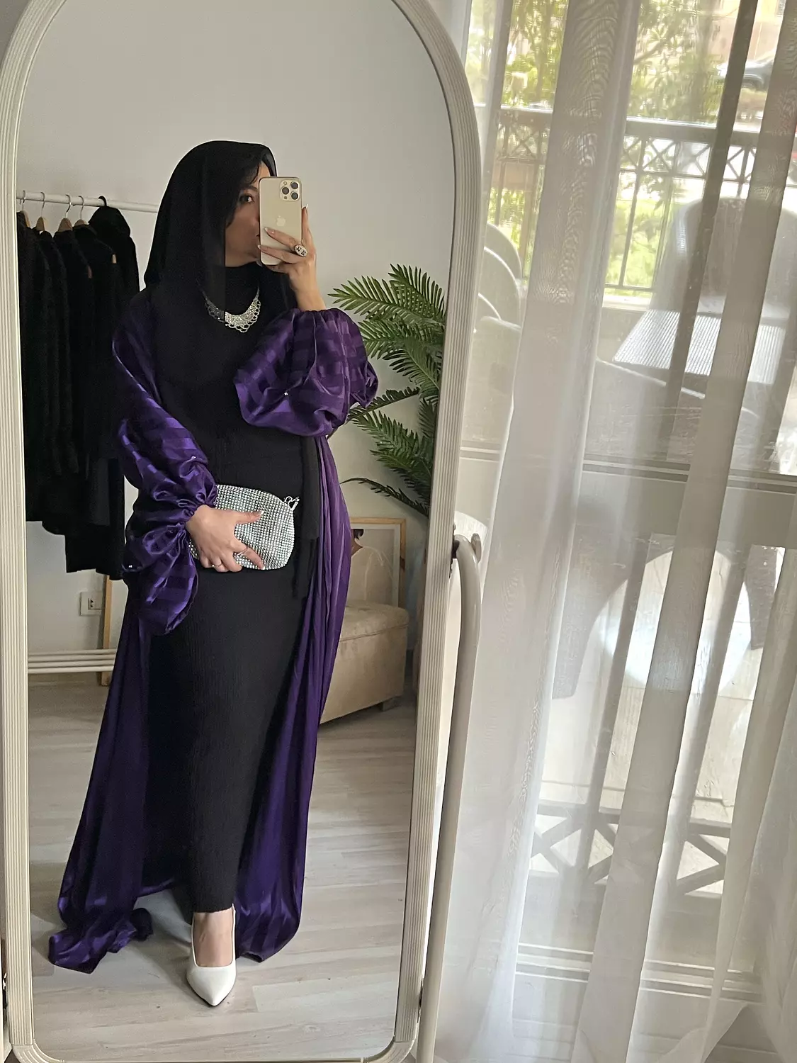 Purple abaya 1