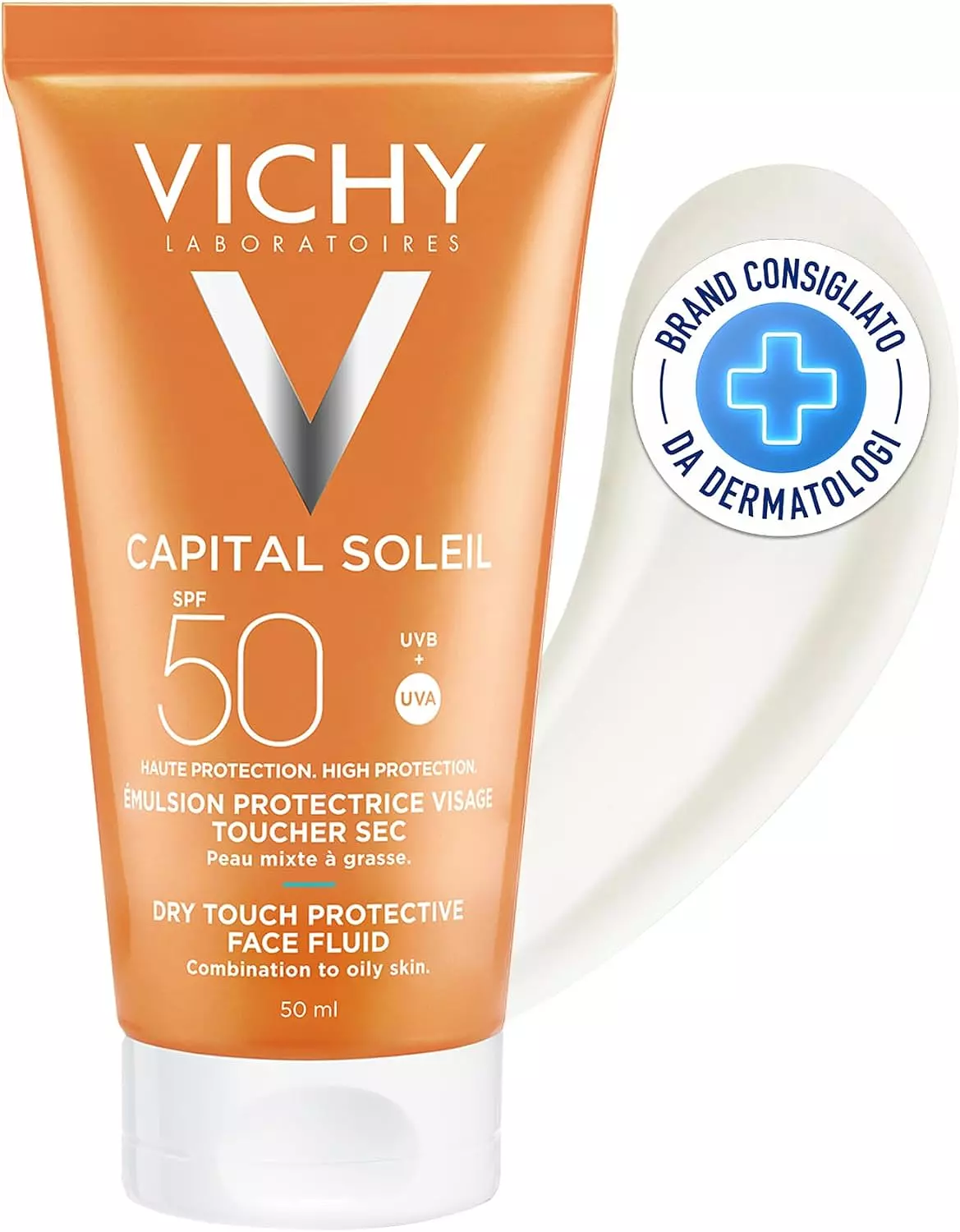 VICHY CAPITAL SOLEIL SPF 50 DRY TOUCH FOR COMBINATION TO OILY SKIN SUNBLOCK 50 ML  image