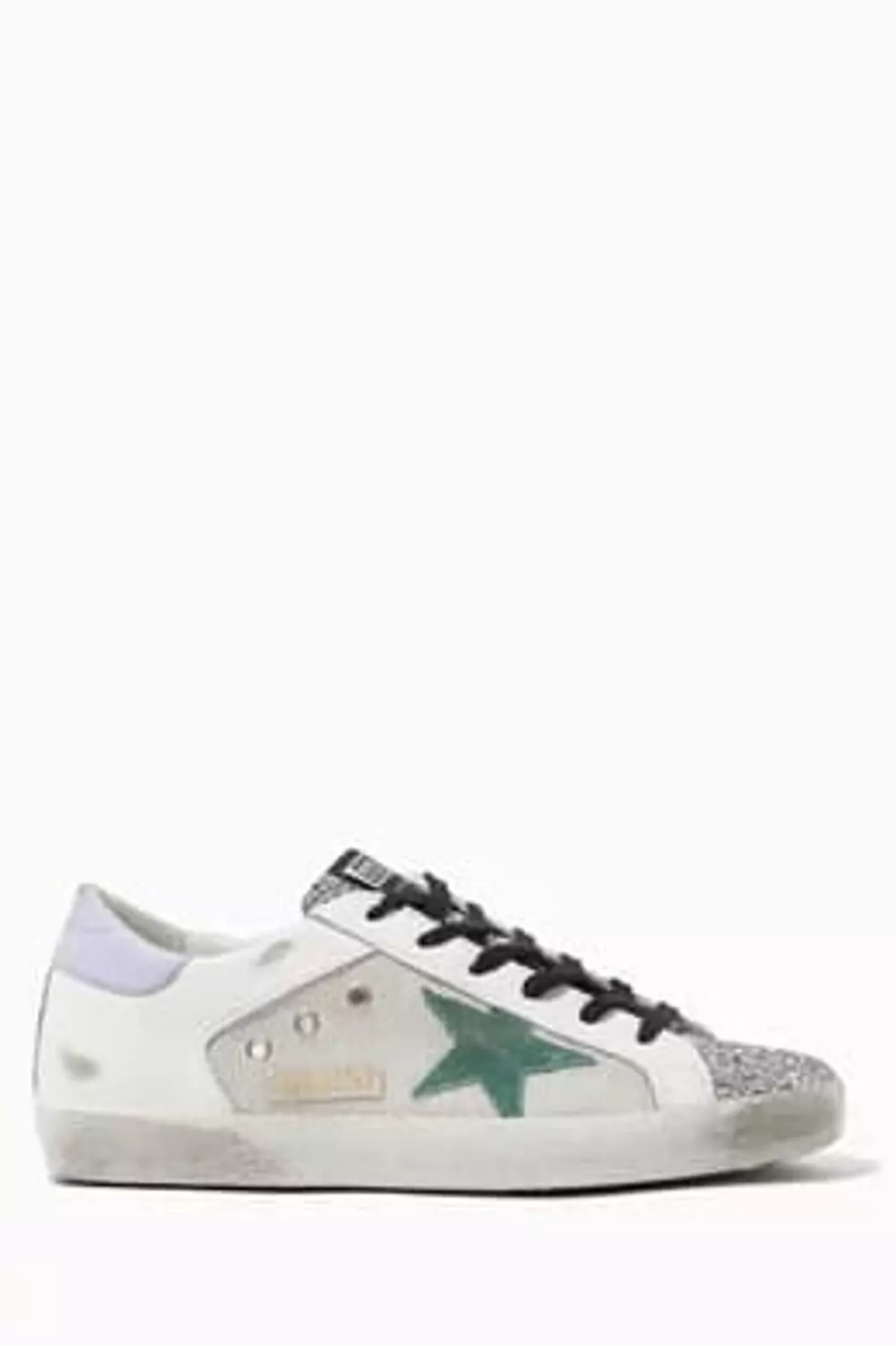 Golden Goose Superstar Glitter Leather Sneakers image