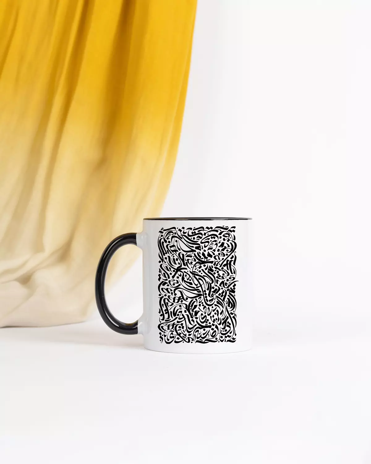 black pattern mug image