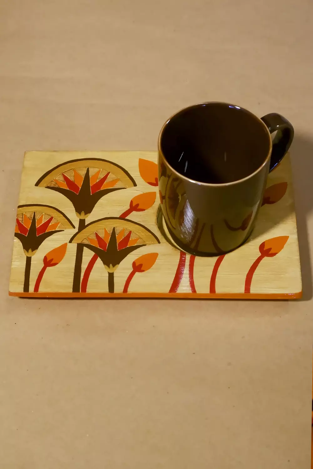 Lotus 1 red coaster & mug image