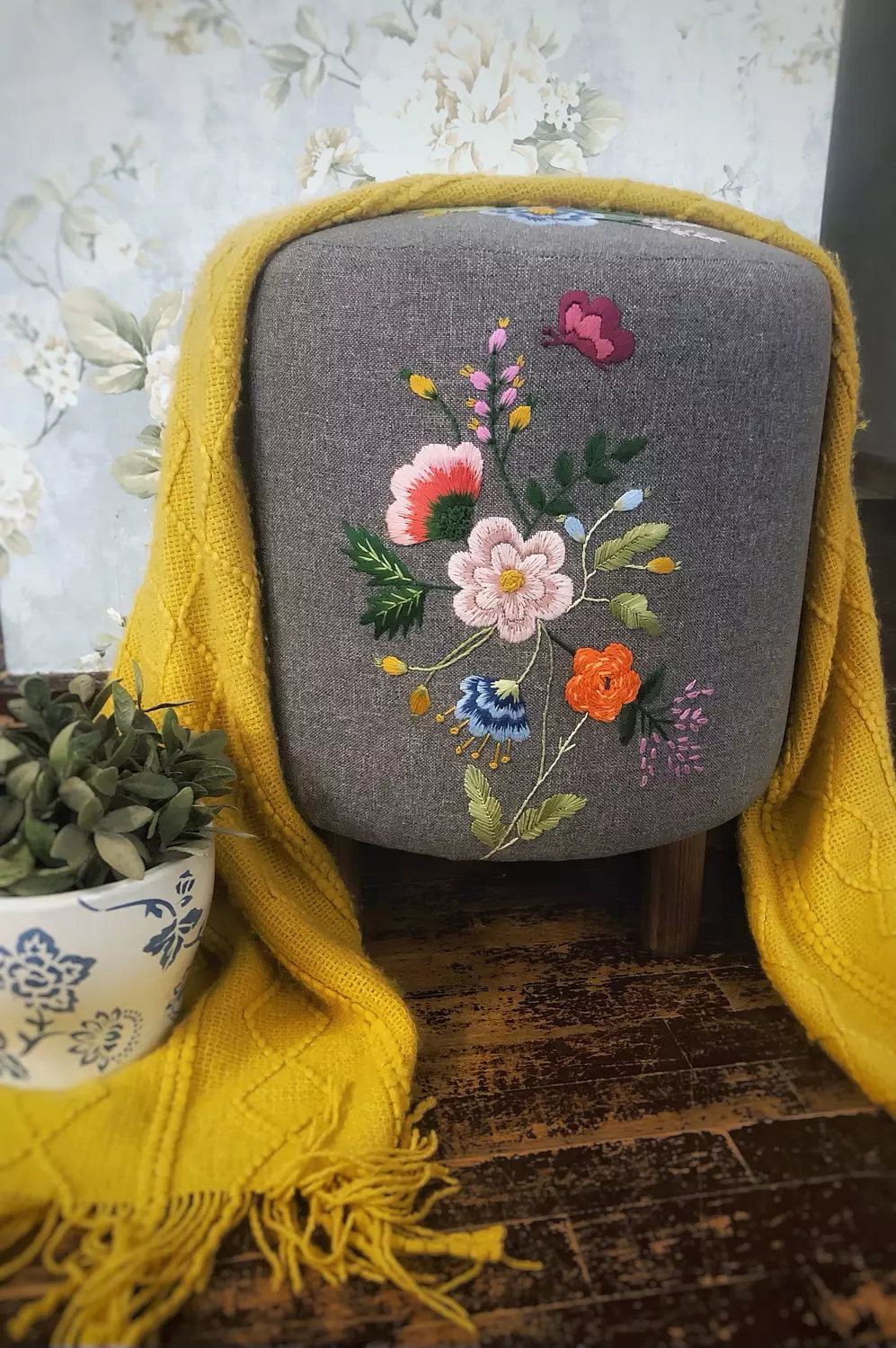 Floral Fantasy Ottoman image