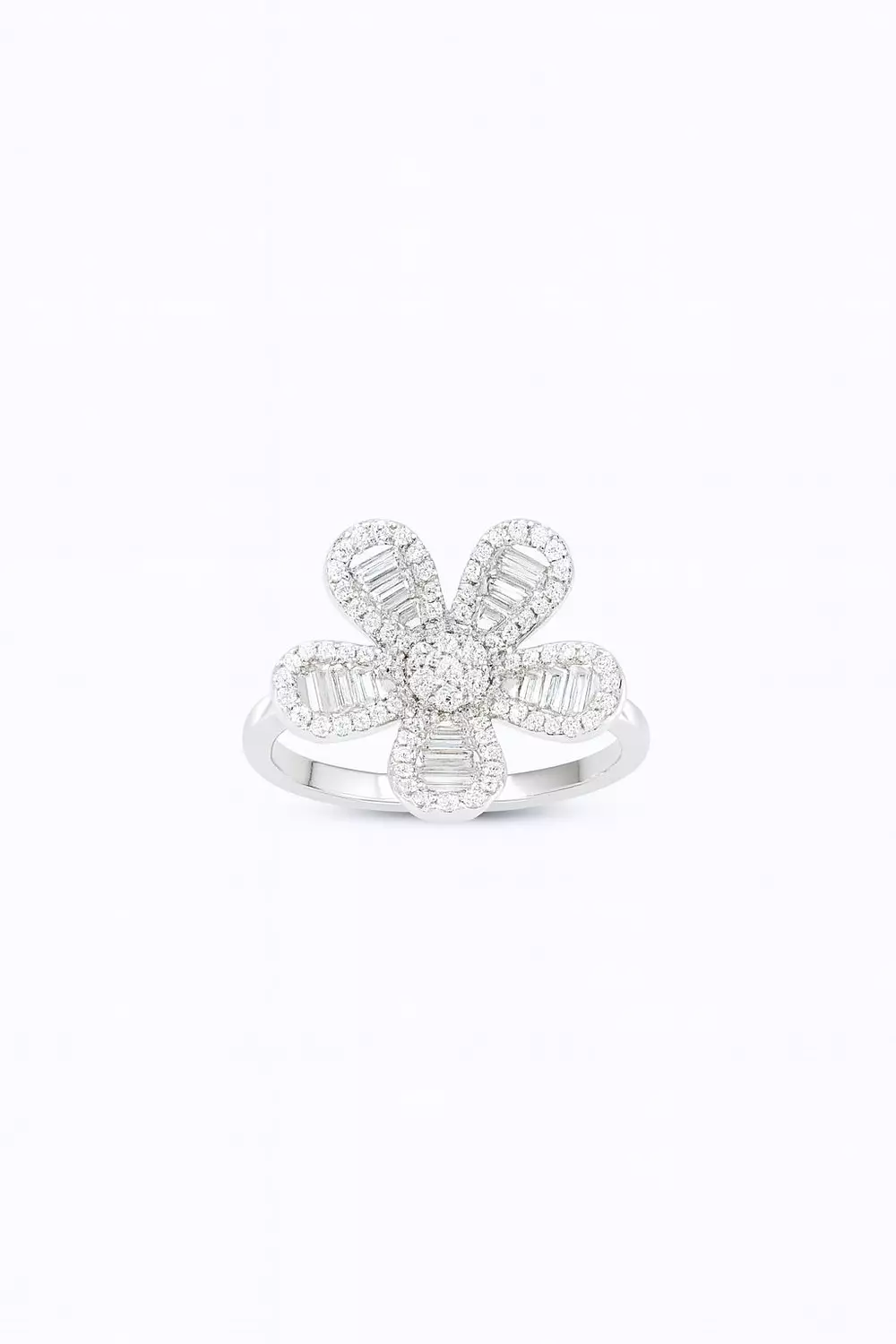 Silver Ring Flower Bagget image