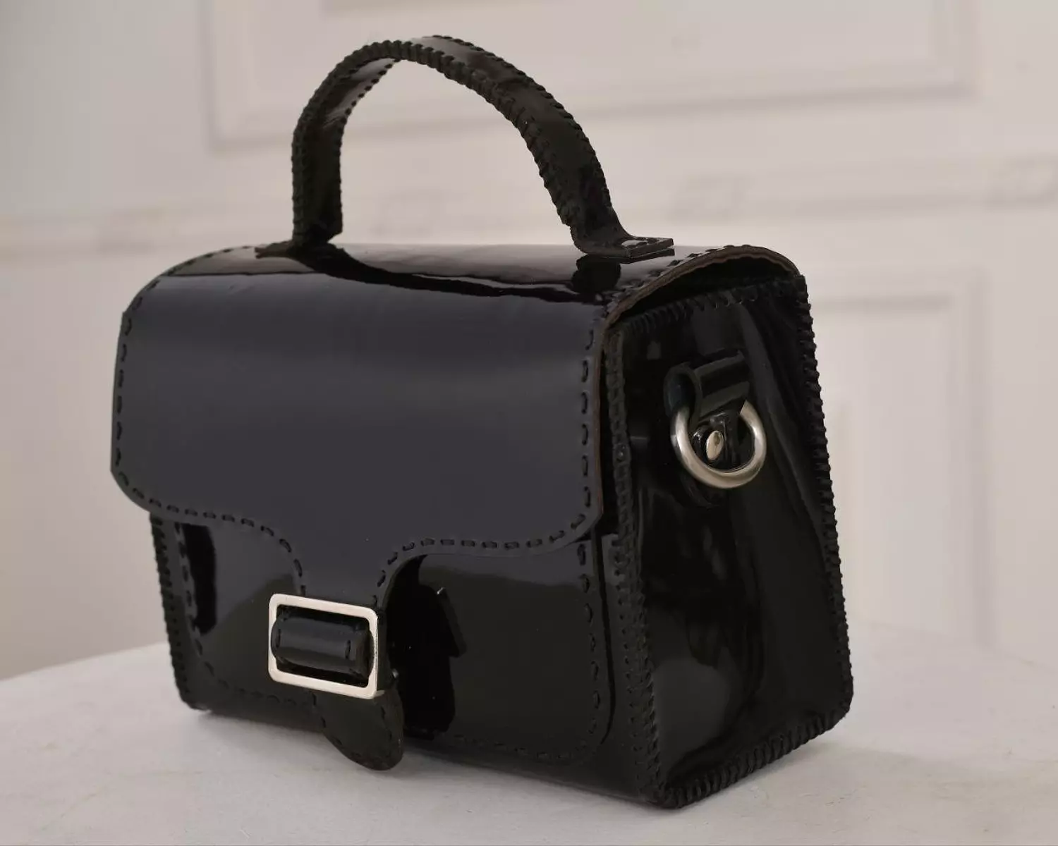 black shiny bag 7