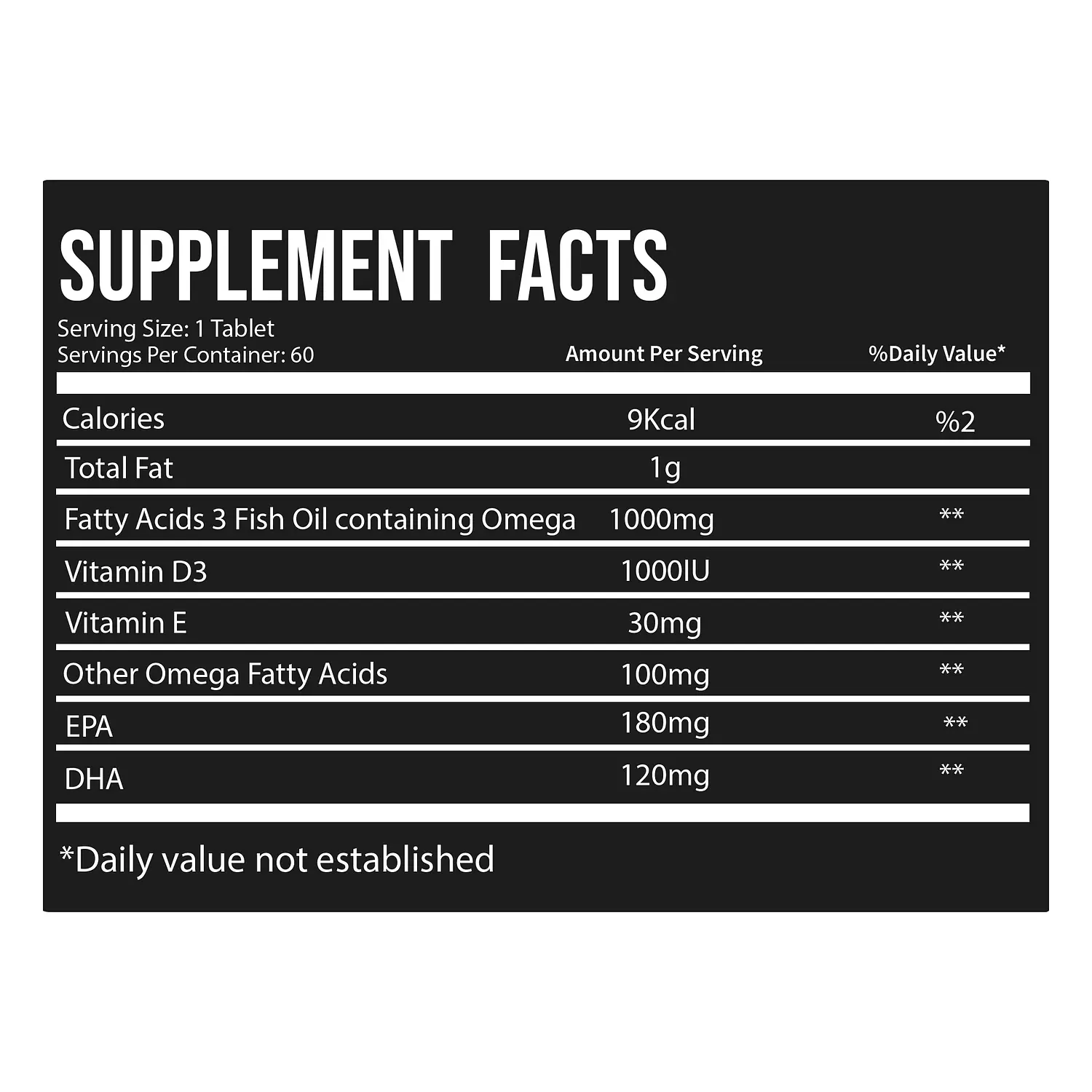 Lls Omega-3 with Vitamin D3 & E | For Heart & Immune Support – 60 Soft Gels hover image