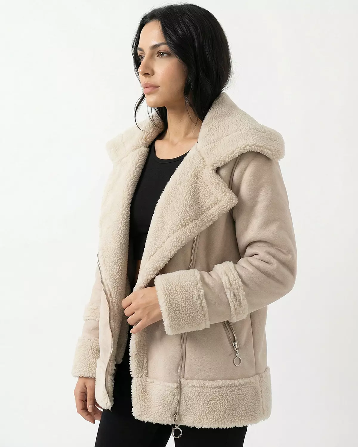 Soft Shearling Jacket hover image