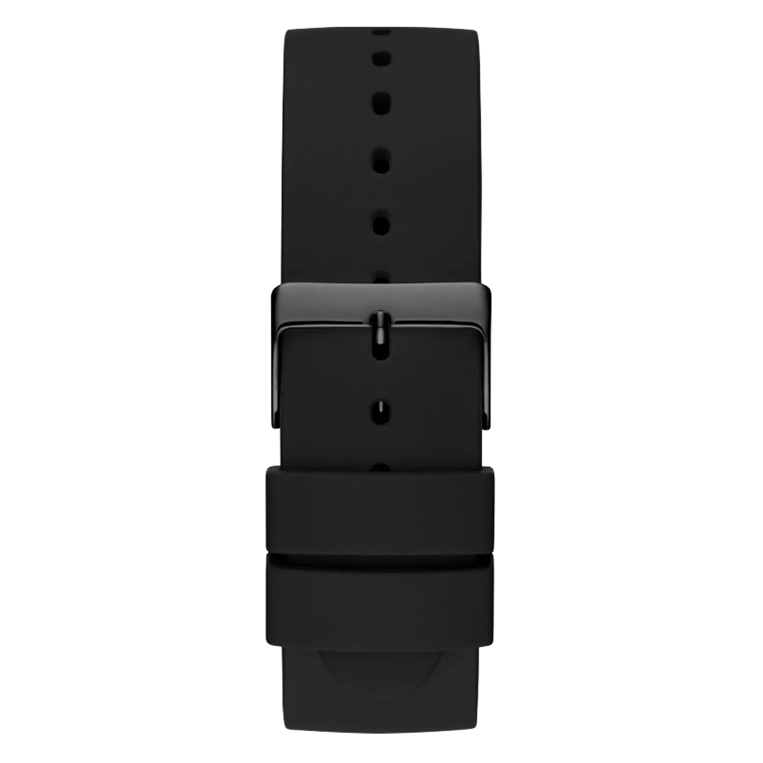 Guess W1264G2 Gents Watch -Round Shape Black Silicone Strap 1