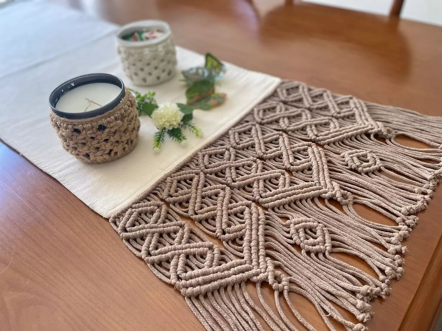 Cotton Macrame Granada Runner  2